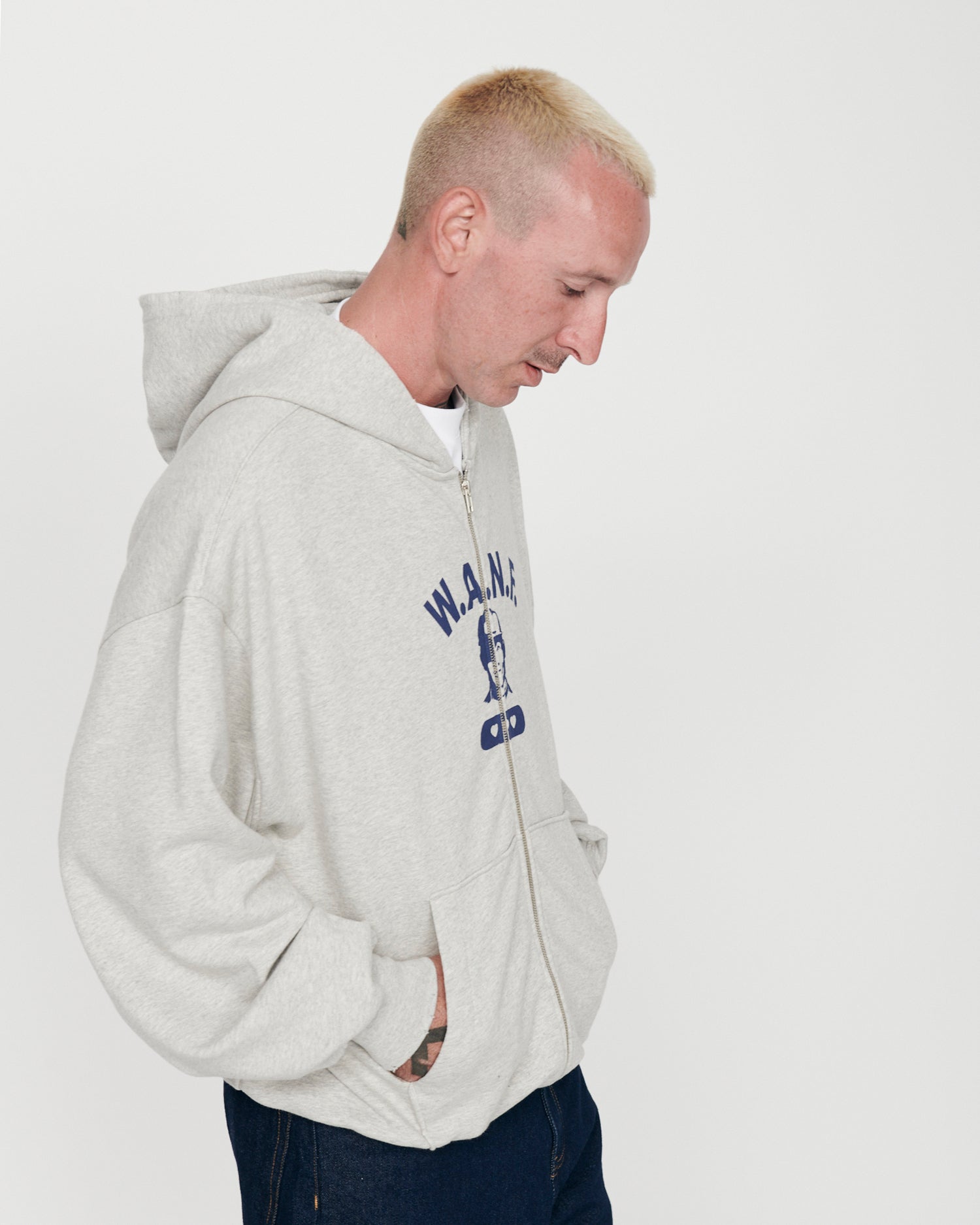 WE ARE NOT FRIENDS - BOXY COLLEGE HOODIE