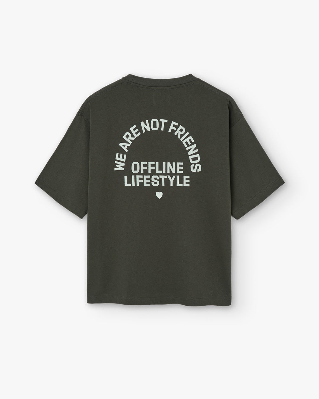 WE ARE NOT FRIENDS - BOXY OFFLINE - CHARCOAL