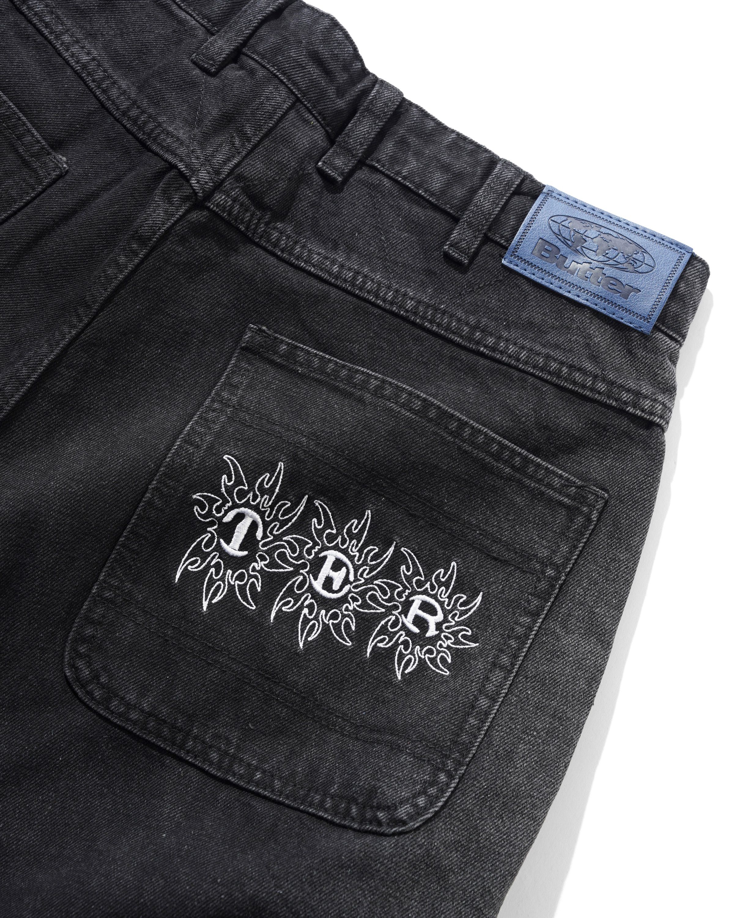 BUTTER - BRONCO DENIM JEAN - WASHED BLACK