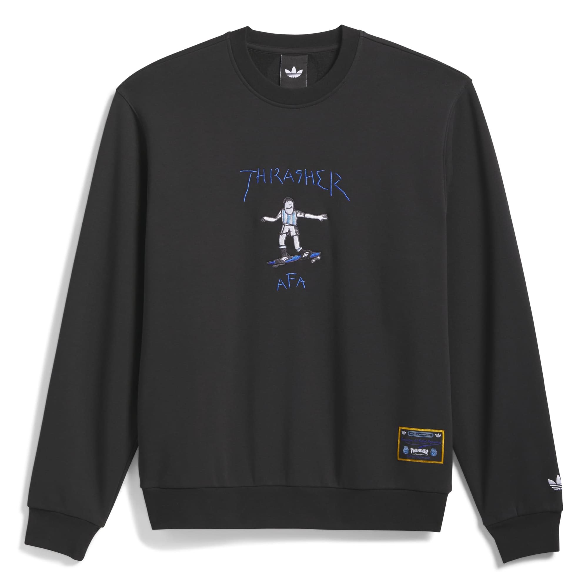 ADIDAS - THRASHER X AFA HOODIE - BLACK