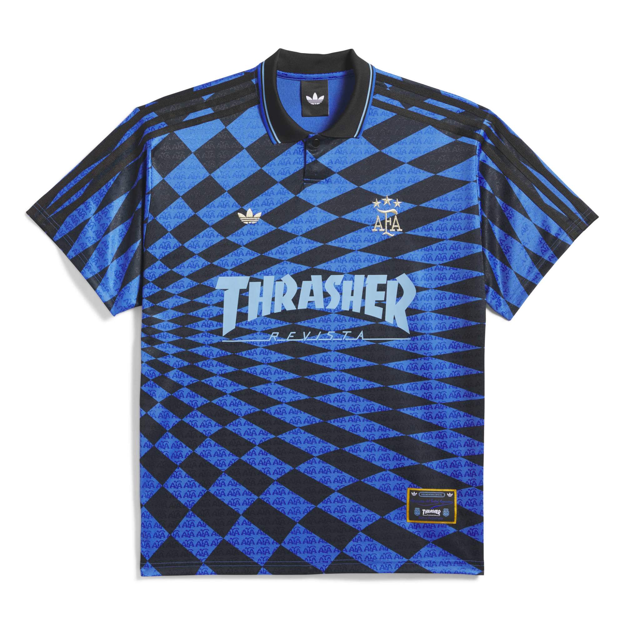 ADIDAS - THRASHER MAG X AFA JERSEY - BLACK BLUE