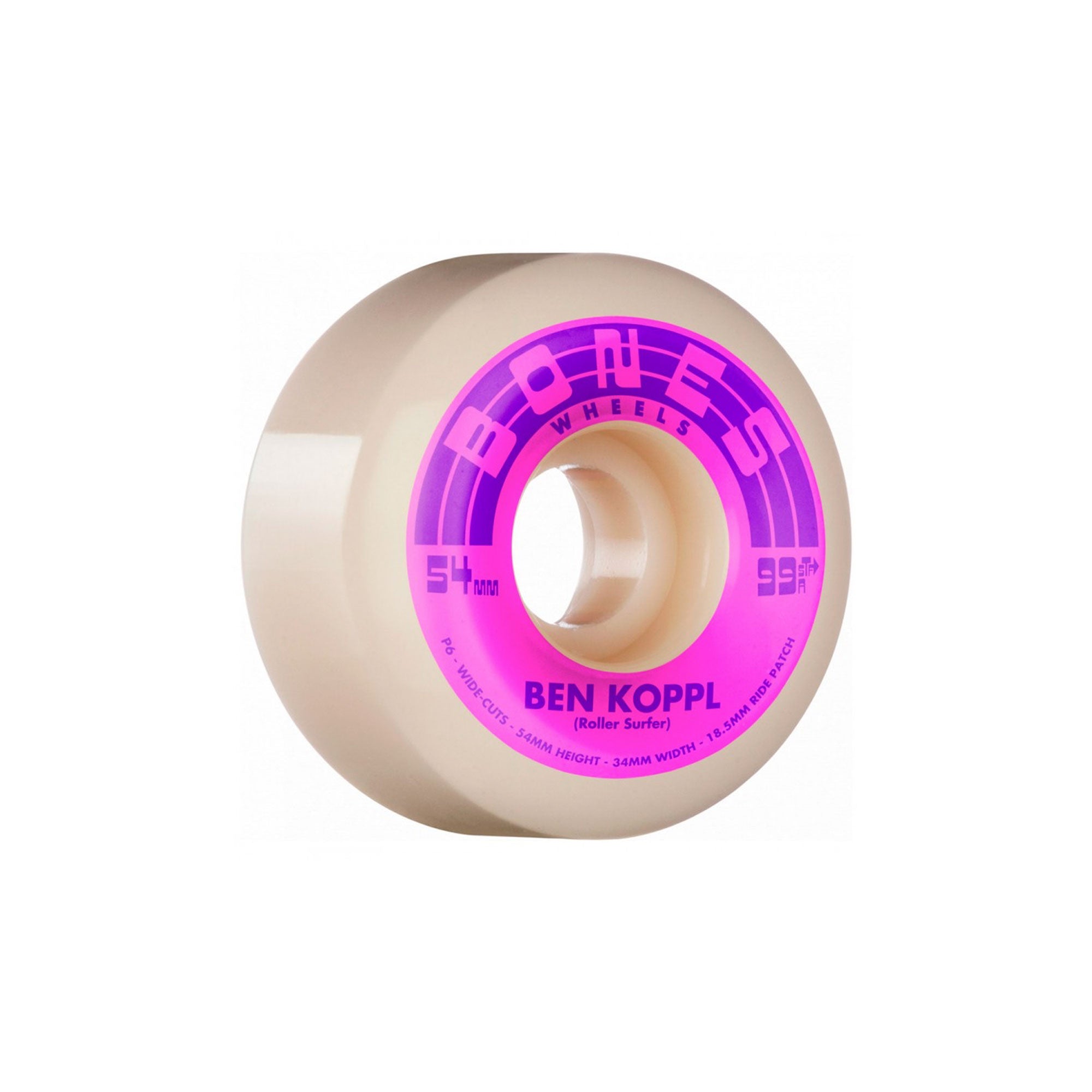 BONES - Ben Koppl Rollersurfer (STF) V6 Wide-Cut - 54mm 99A