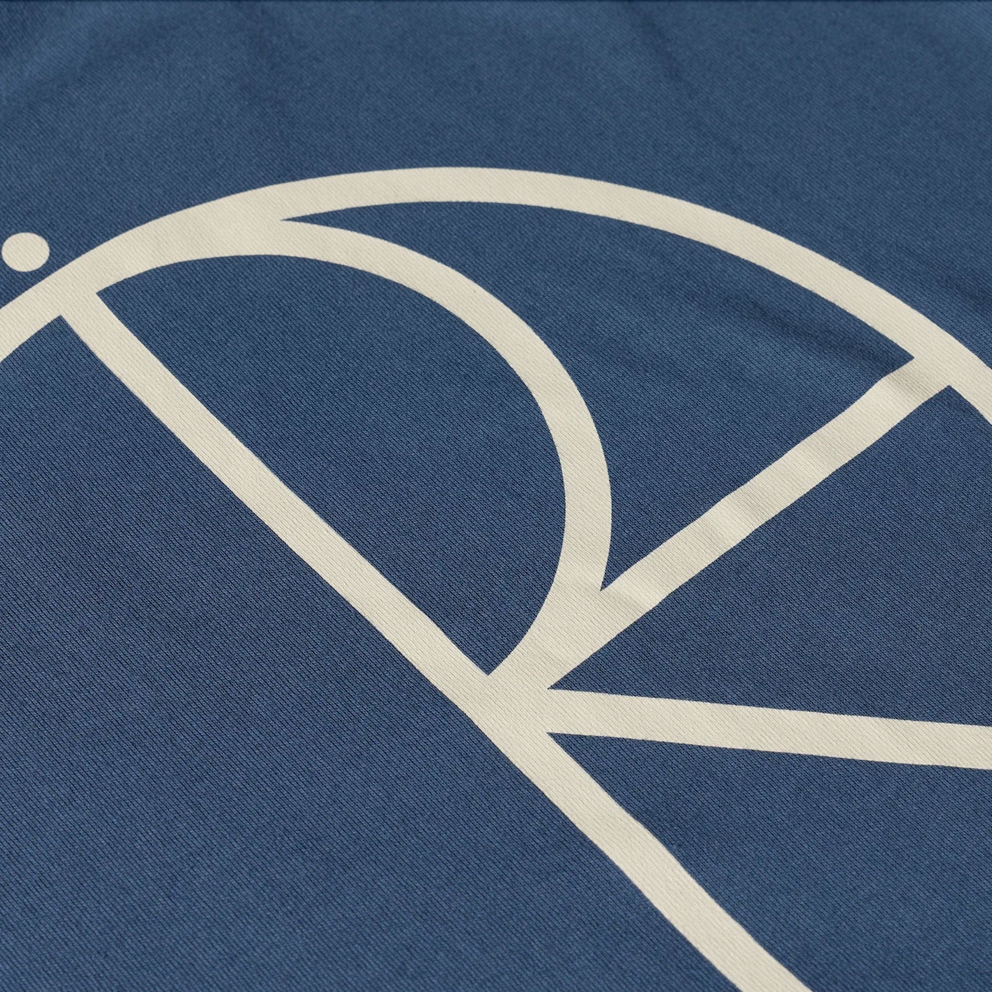 POLAR - CONTRAST TEE I STROKE LOGO - GREY BLUE