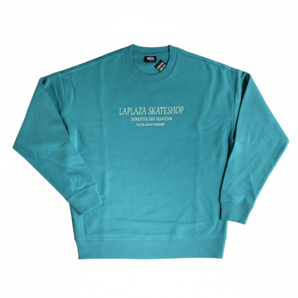 LAPLAZA - CREWNECK 2O YEARS - AQUA