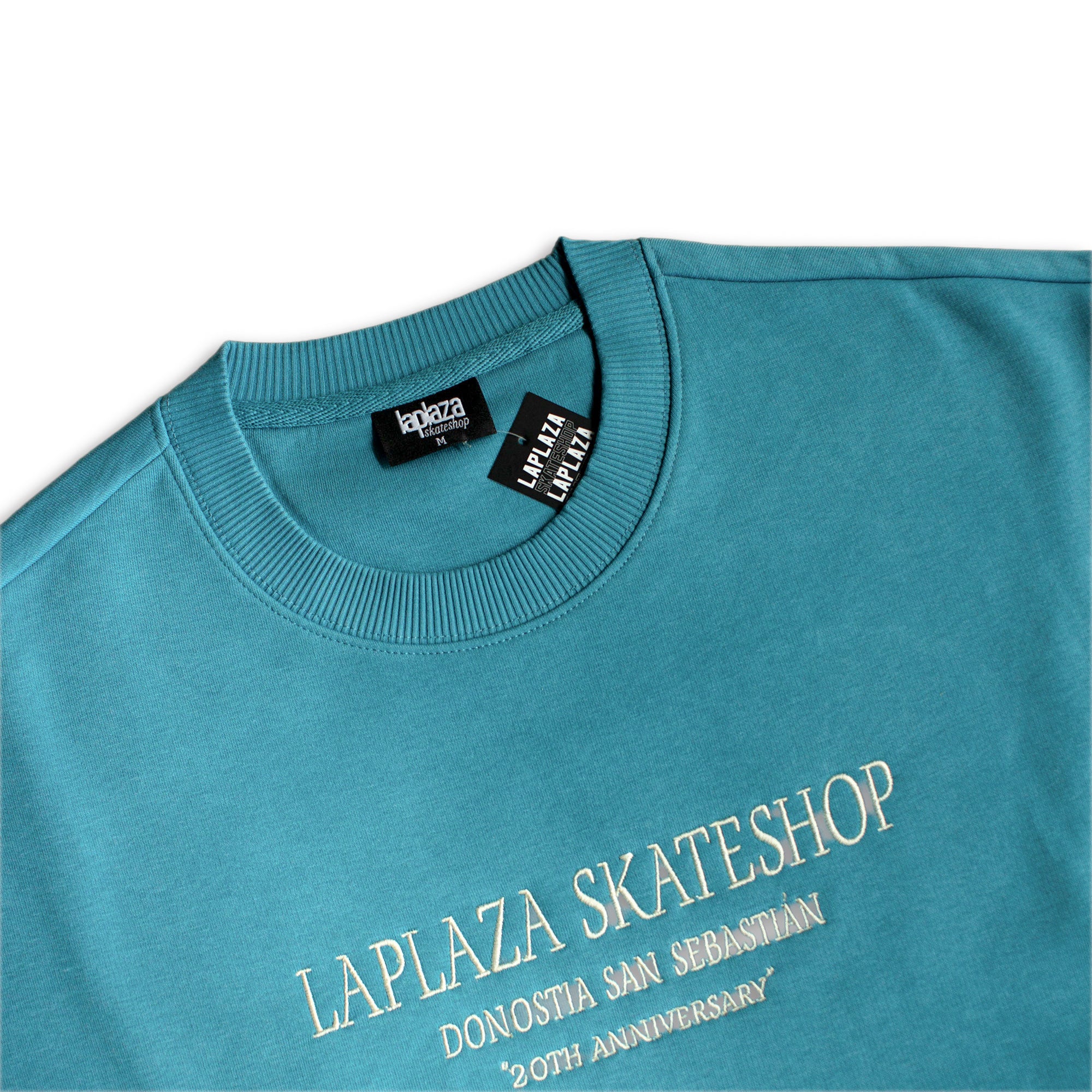 LAPLAZA - CREWNECK 2O YEARS - AQUA