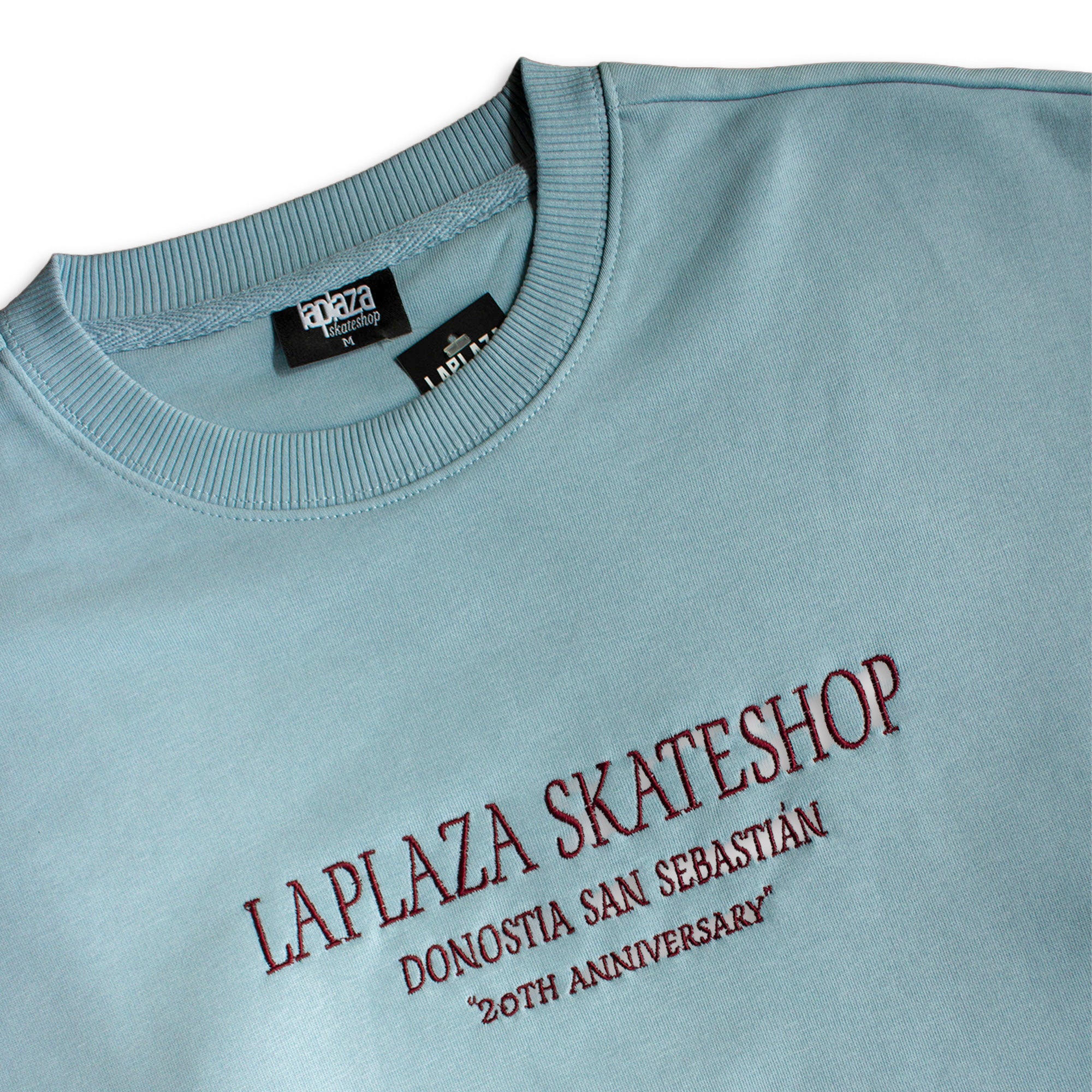 LAPLAZA - CREWNECK 2O YEARS - ICEBLUE