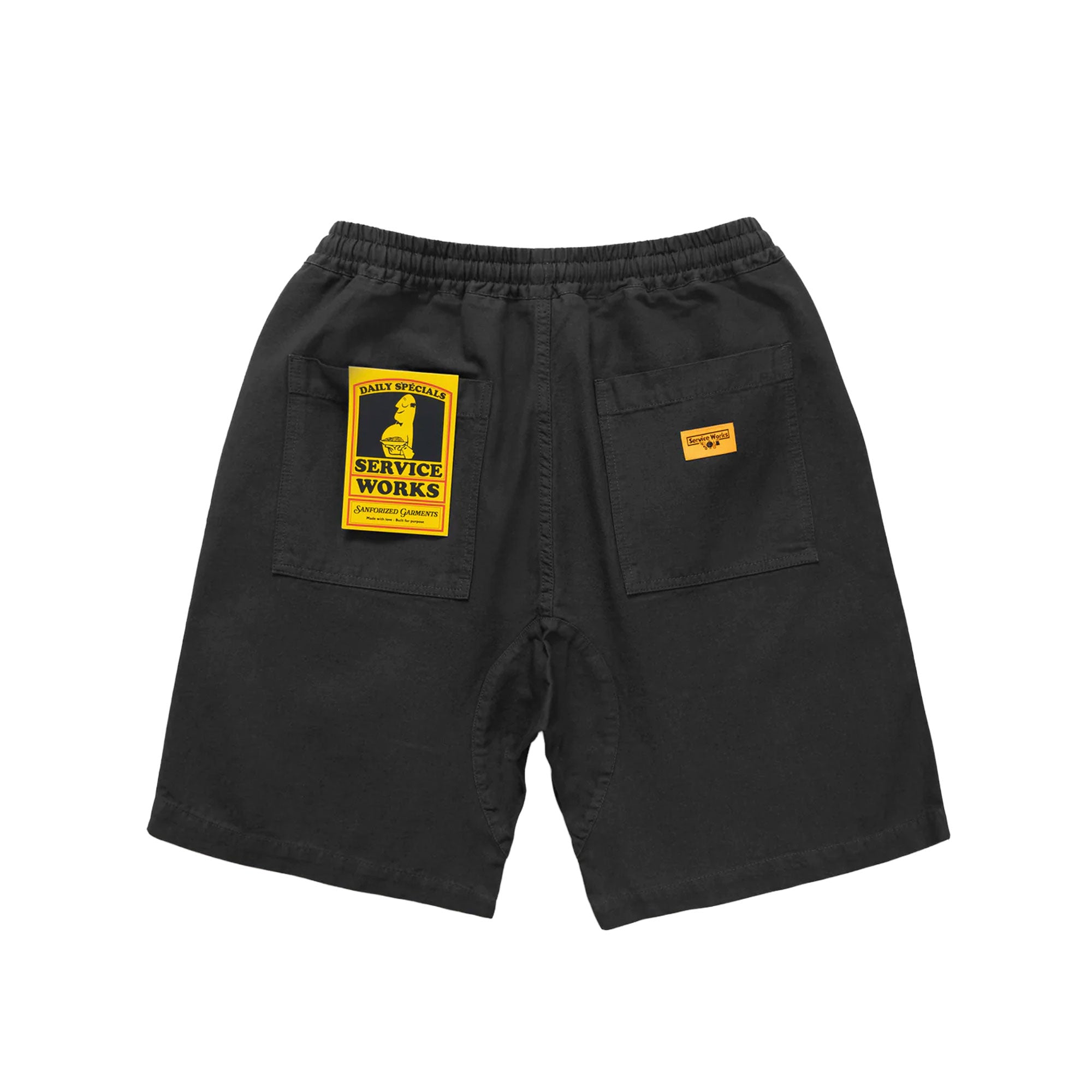 SERVICE WORKS - Classic Chef Shorts - Black