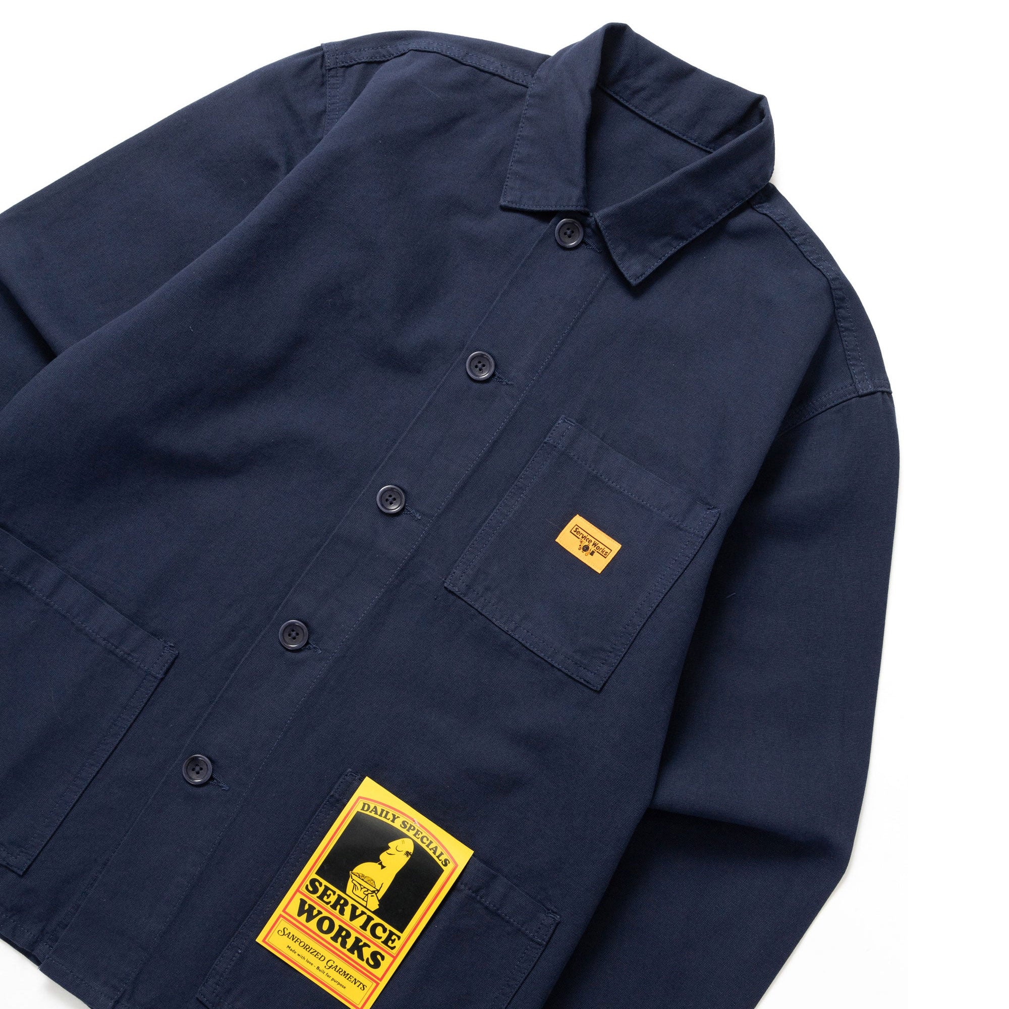 SERVICE WORKS - Classic Chore Shirt - Dark Navy