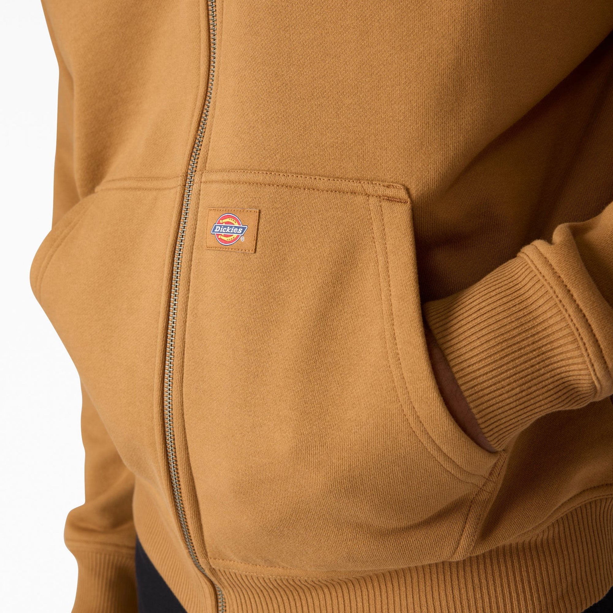 DICKIES - Dickies X Thrasher Zippered Hoodie - BROWN