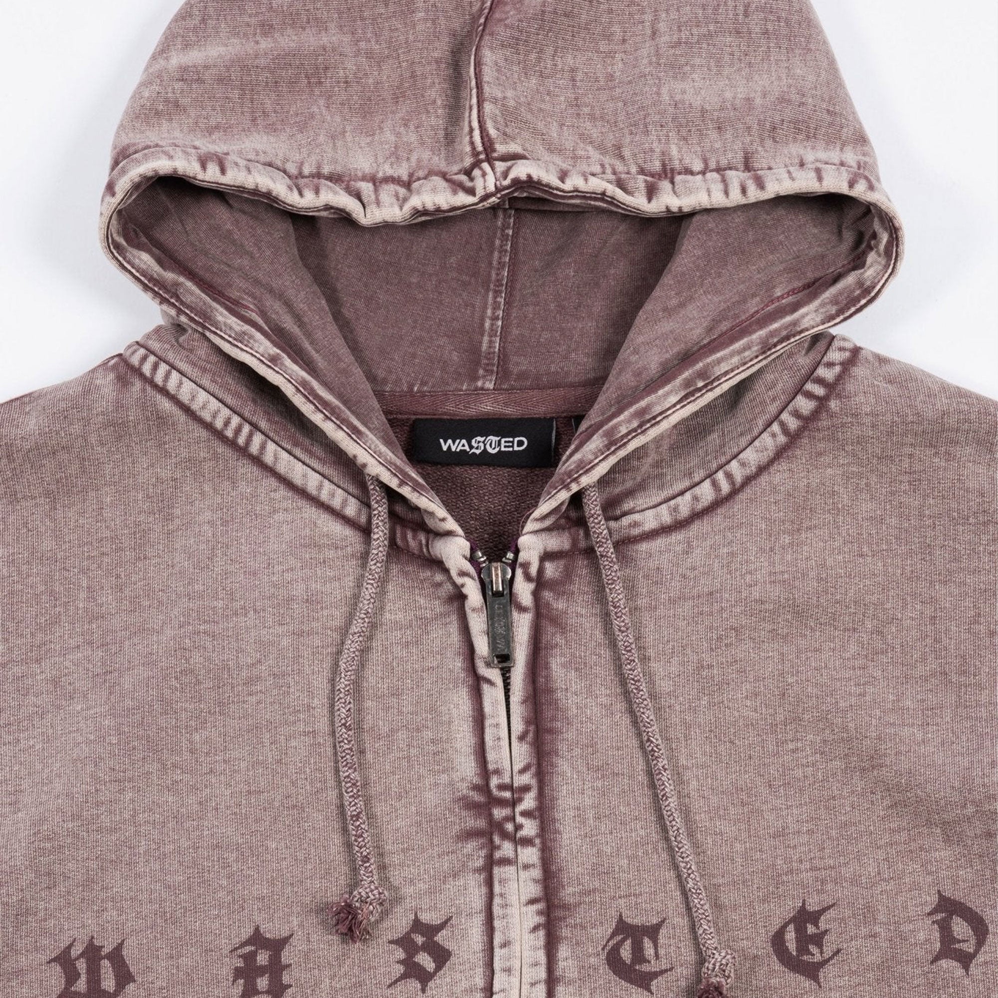 WASTED PARIS - Hoodie Zip Splinter - Faded FUDG