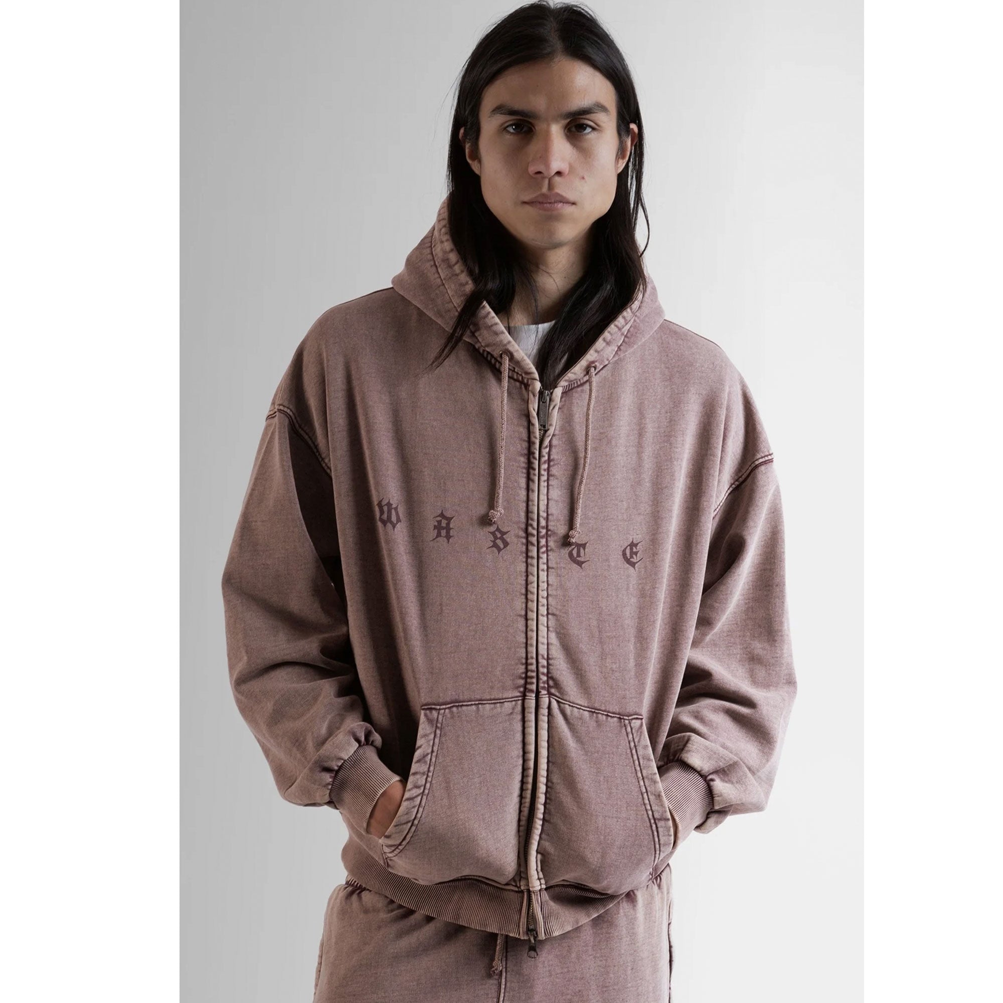 WASTED PARIS - Hoodie Zip Splinter - Faded FUDG