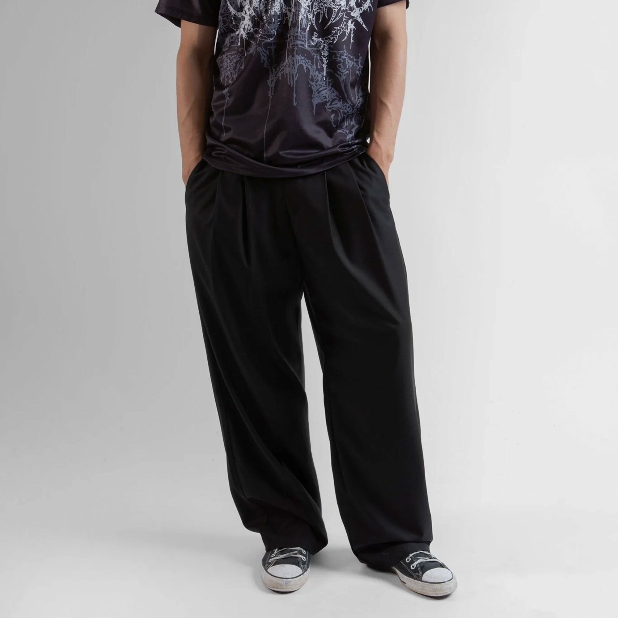 WASTED PARIS - PLEATED PANT - BLACK