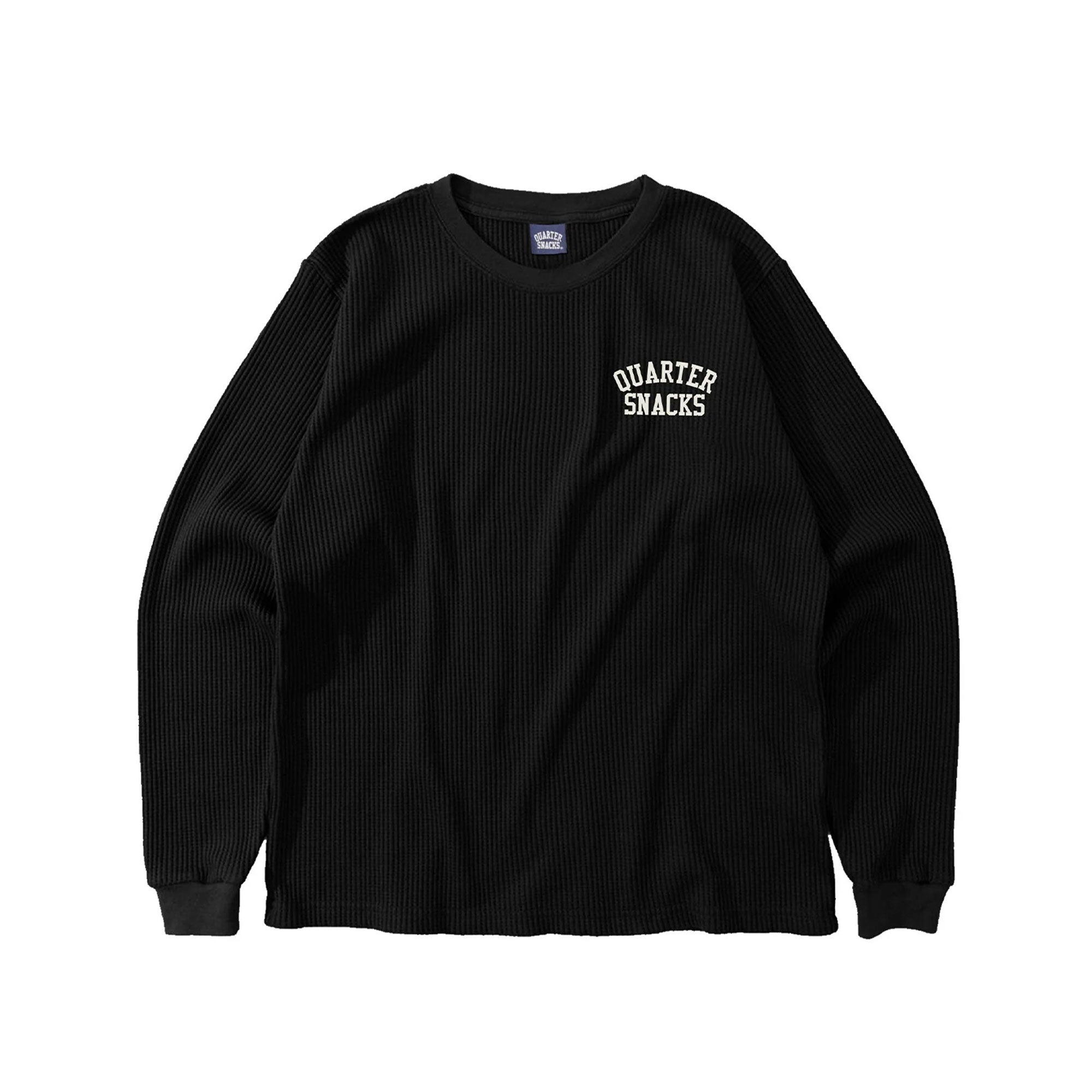 QUARTERSNACK - Printed Thermal Longsleeve - BLACK