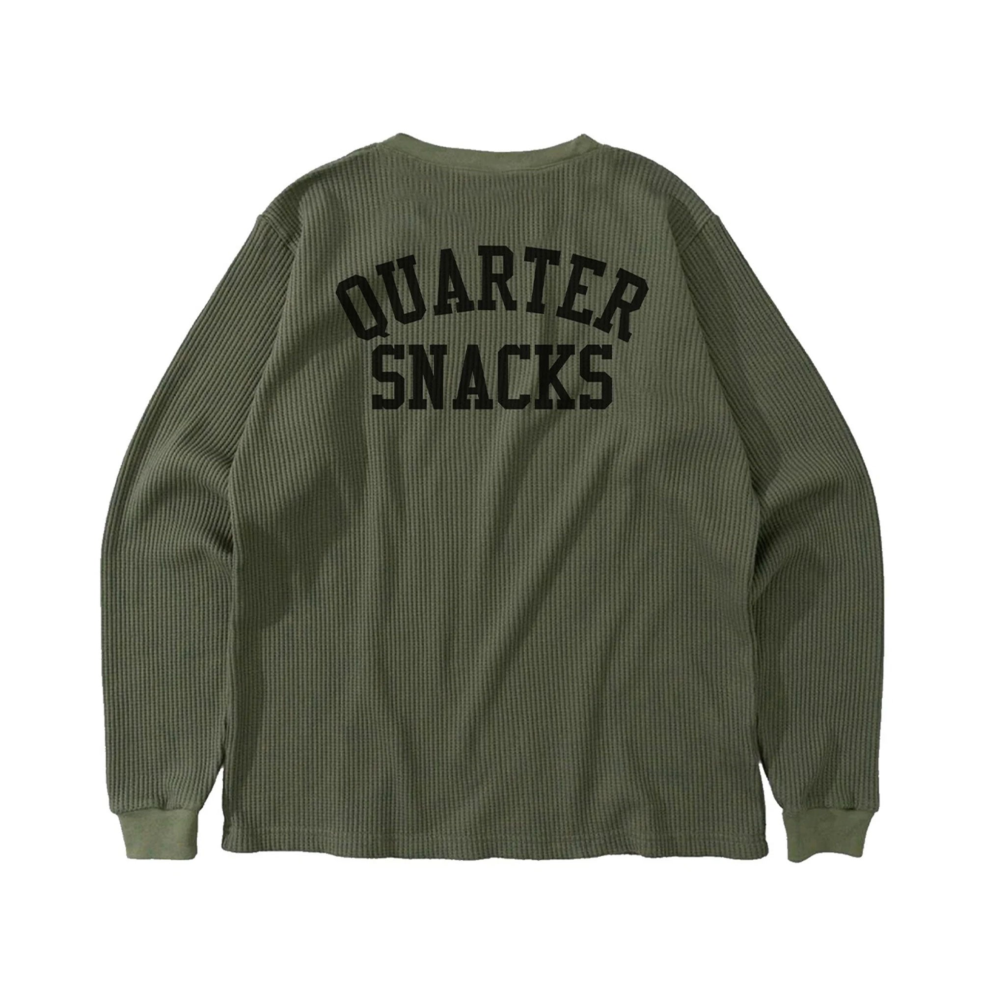 QUARTERSNACK - Printed Thermal Longsleeve - Olive