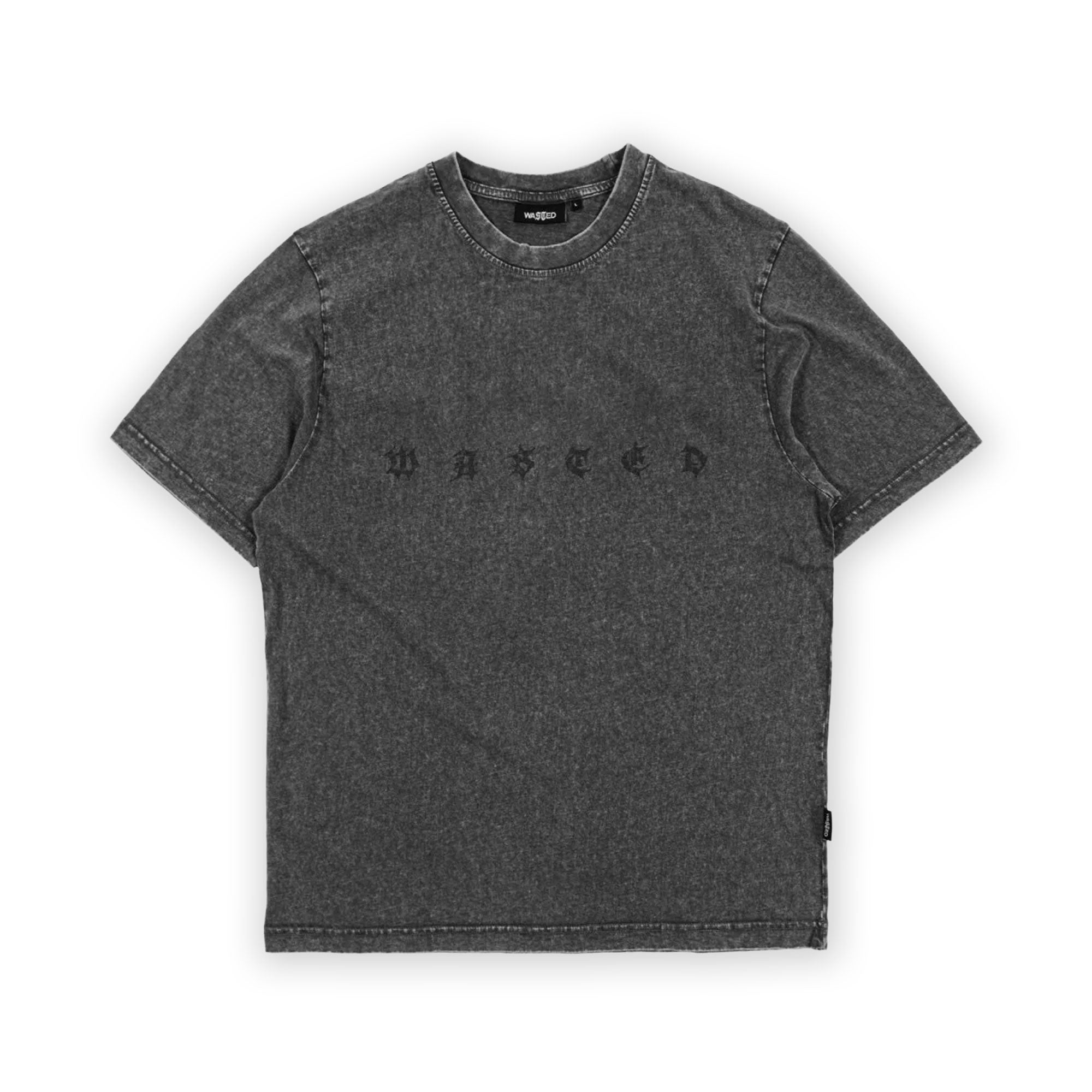WASTED PARIS - SPLINTER FADED T SHIRT - BLACK