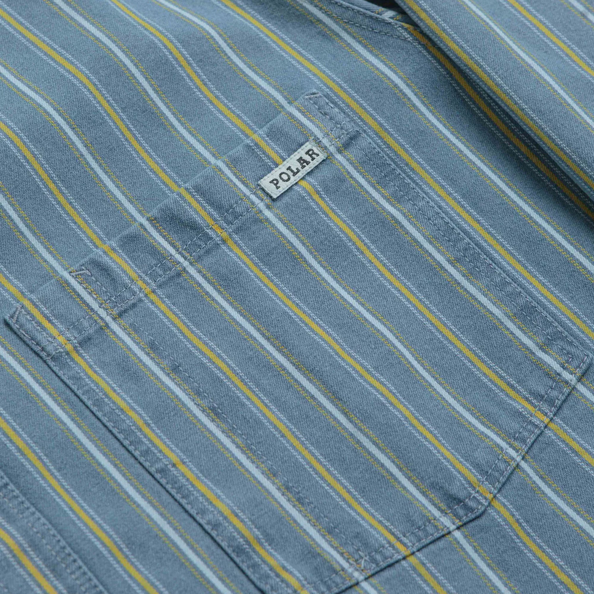 POLAR - MIKE SHIRT DEMIN - AZUL / AMARILLO