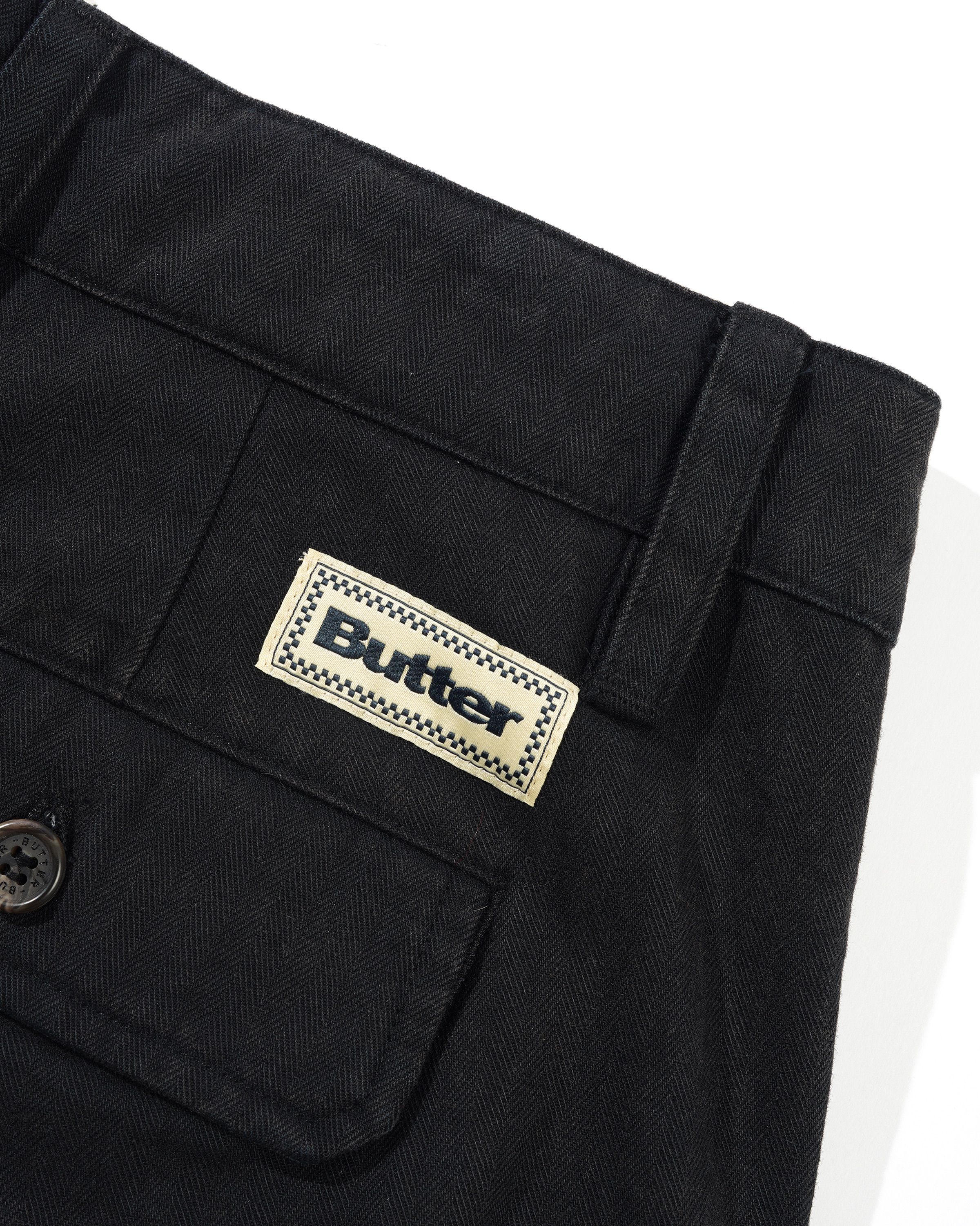 BUTTER - PLEATED SHORTS - WASHED/BLACK