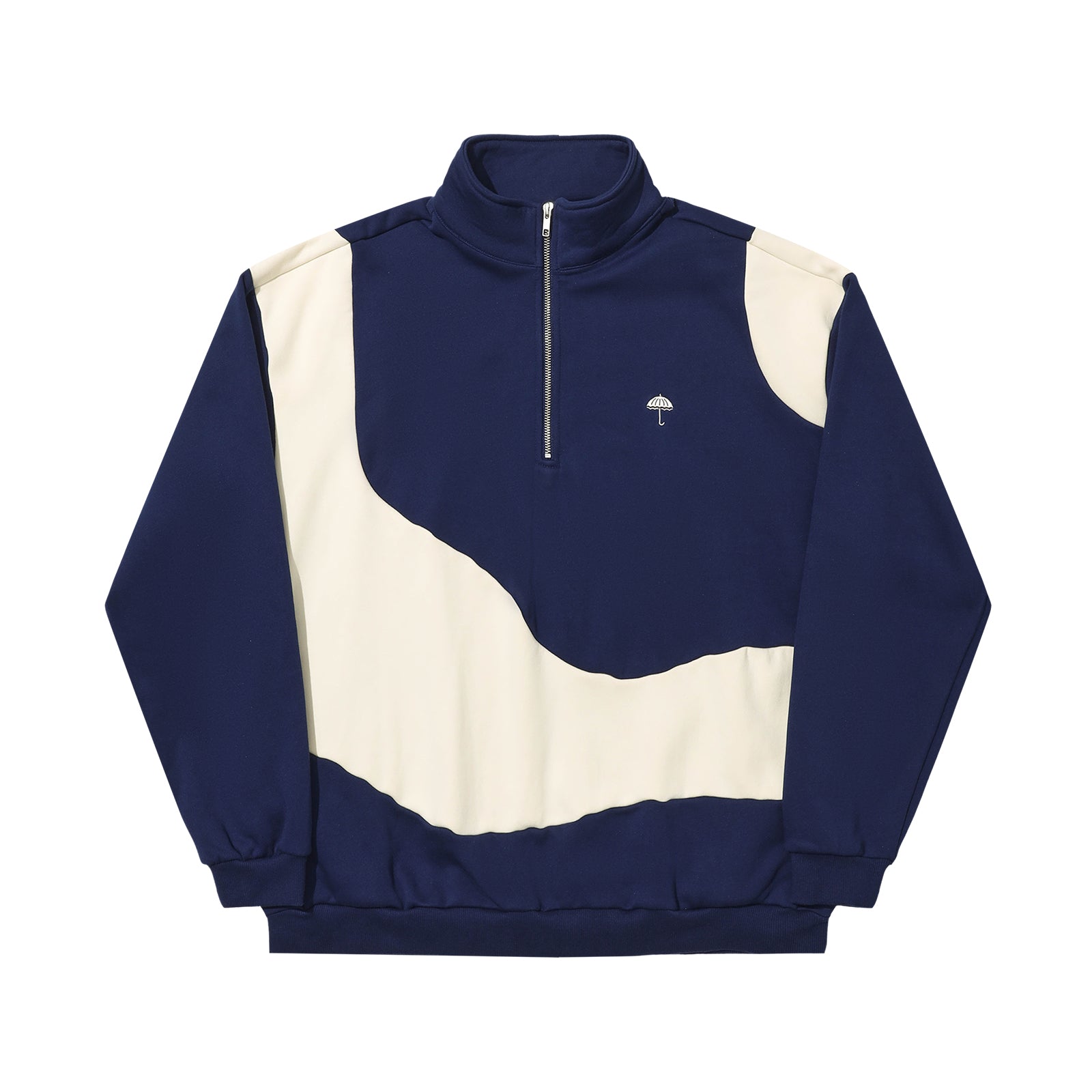 HÉLAS - FORMA QUARTER ZIP - NAVY/BEIGE
