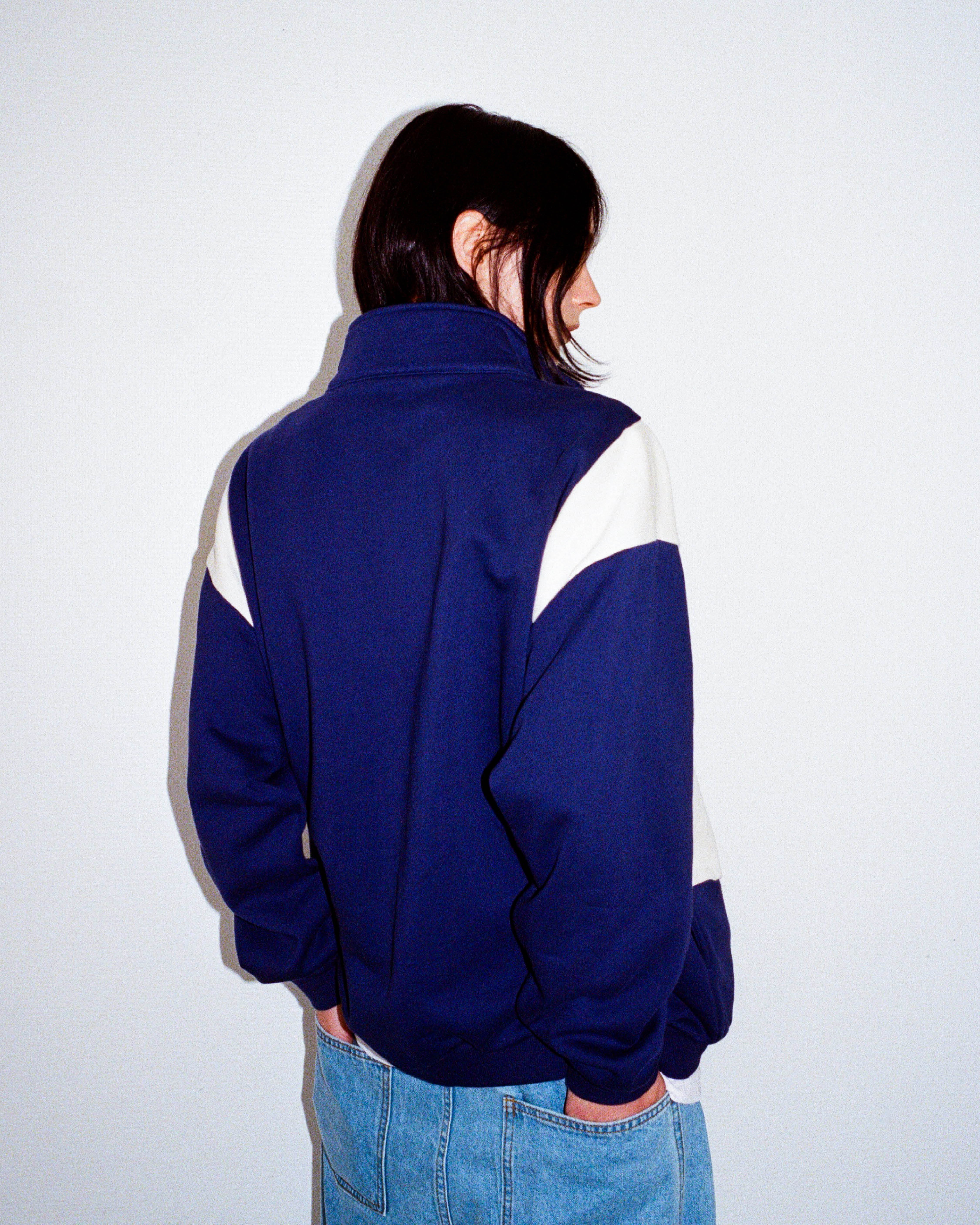 HÉLAS - FORMA QUARTER ZIP - NAVY/BEIGE