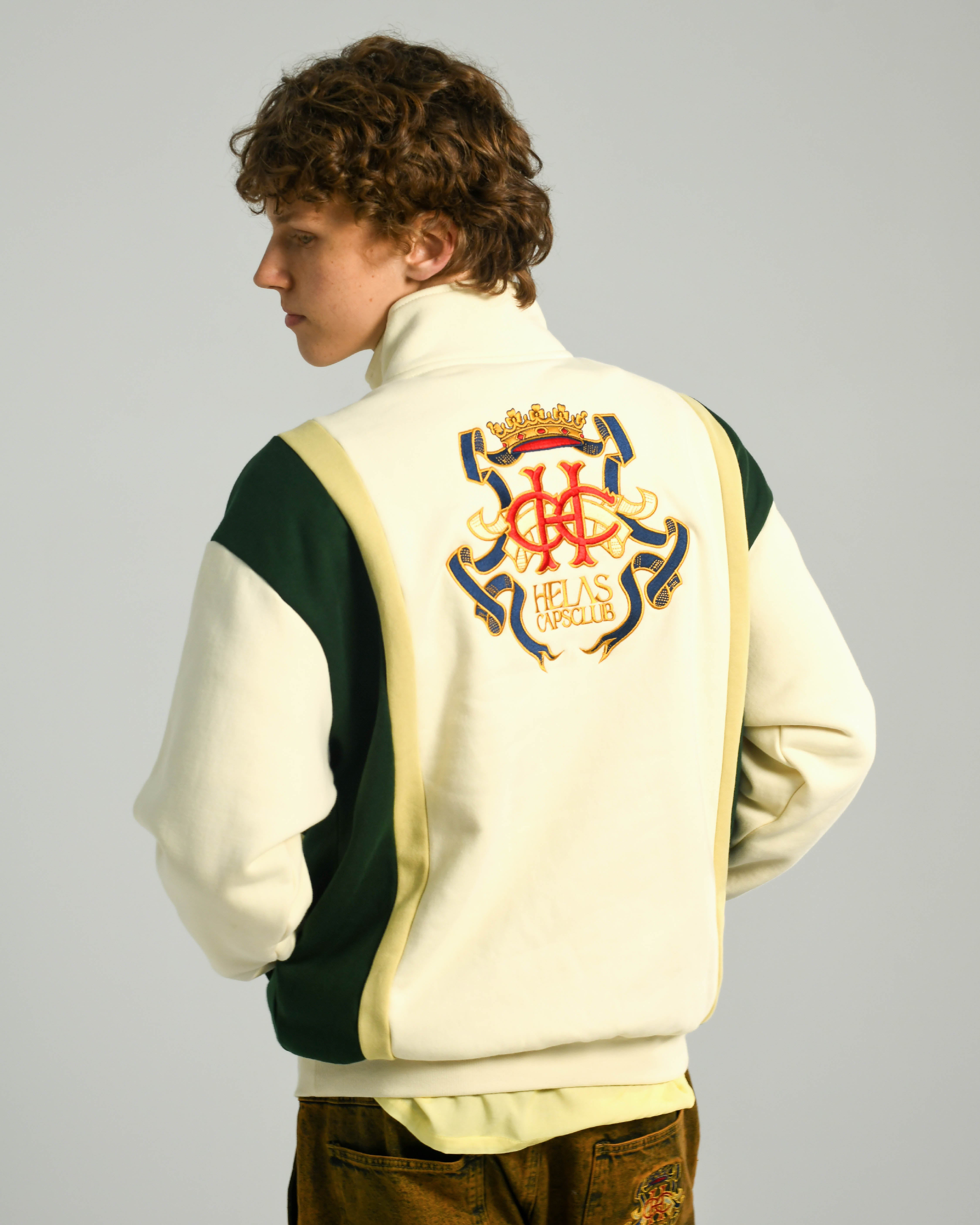HELAS - COURONNE QUARTER ZIP - LIGHT BEIGE