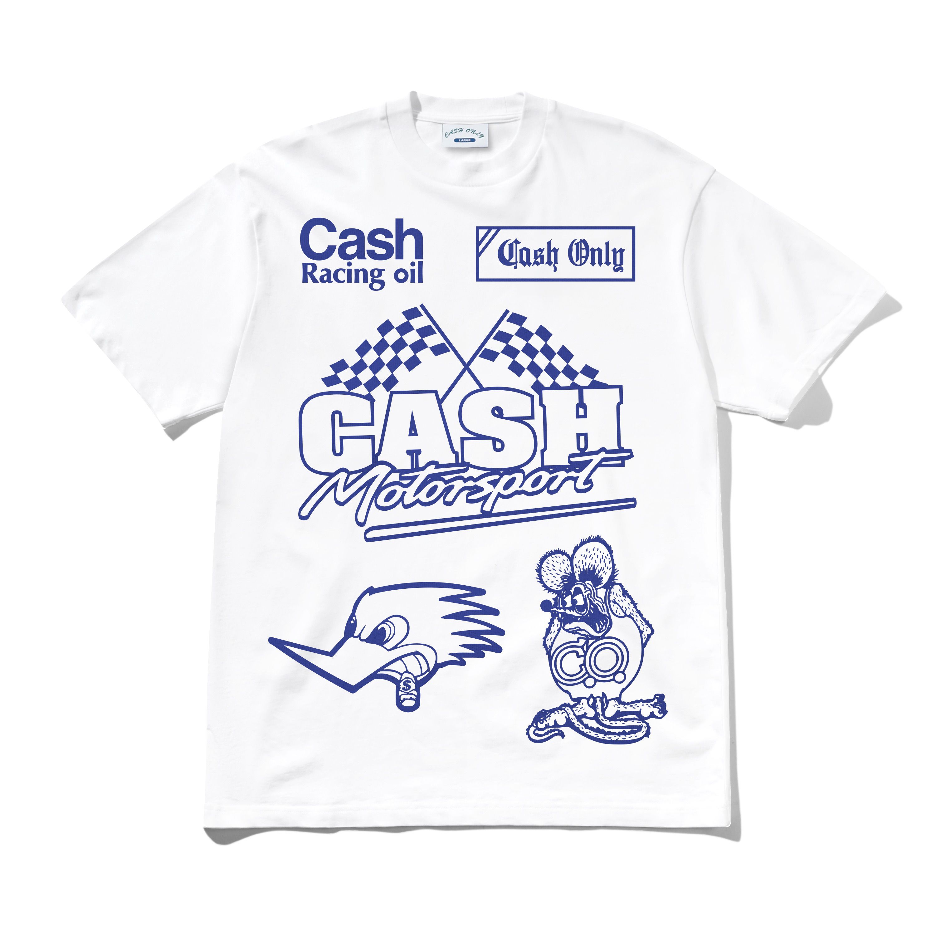CASH ONLY - SERVICE TEE - WHITE