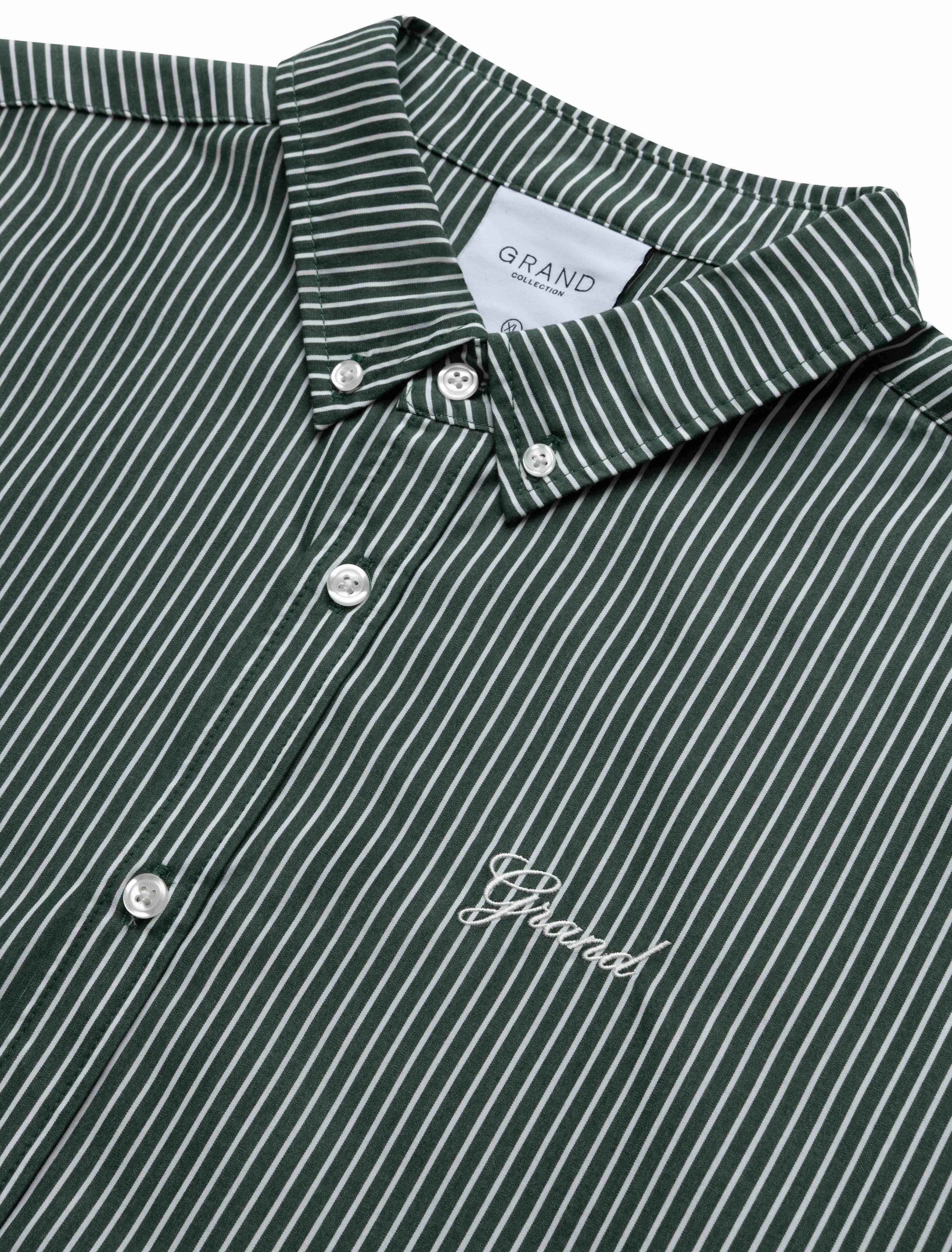 GRAND COLLECTION - BLAIR POPLIN SHIRT - FOREST