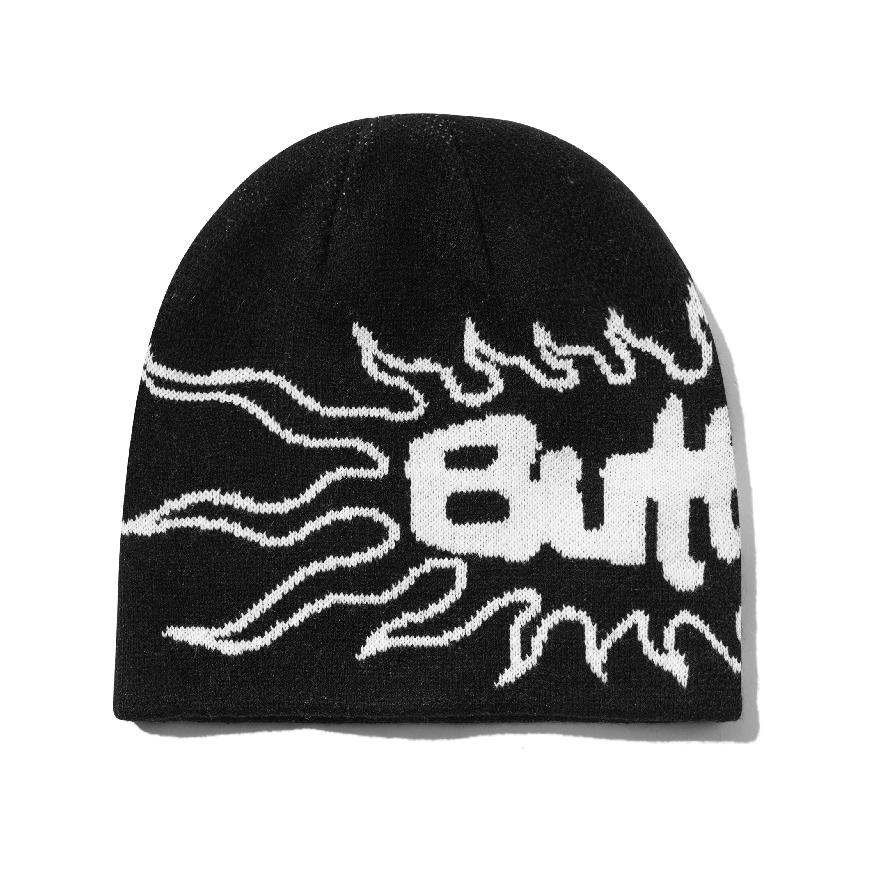 BUTTER - Solar Skully Beanie - Black