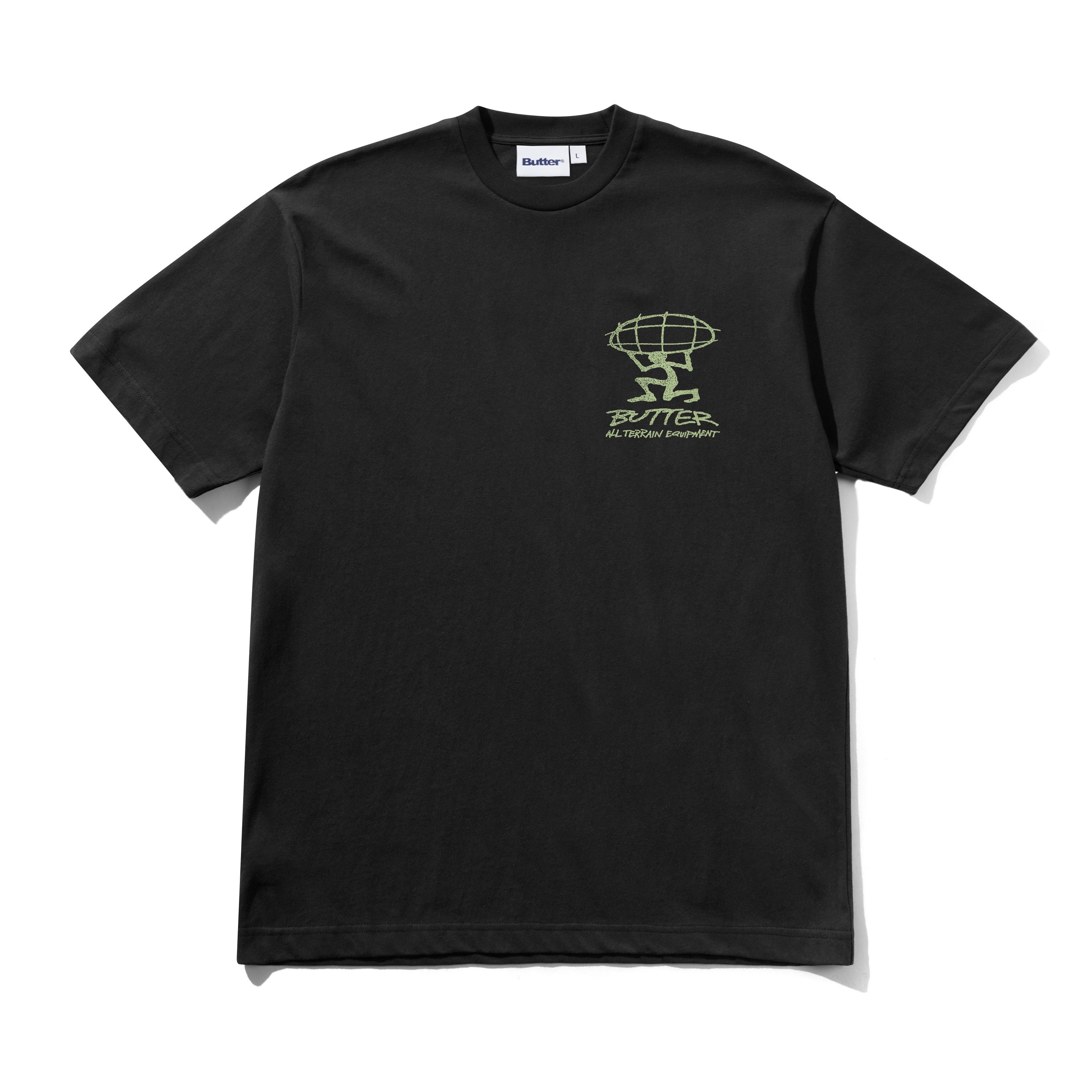 BUTTER - TERRAIN TEE - BLACK