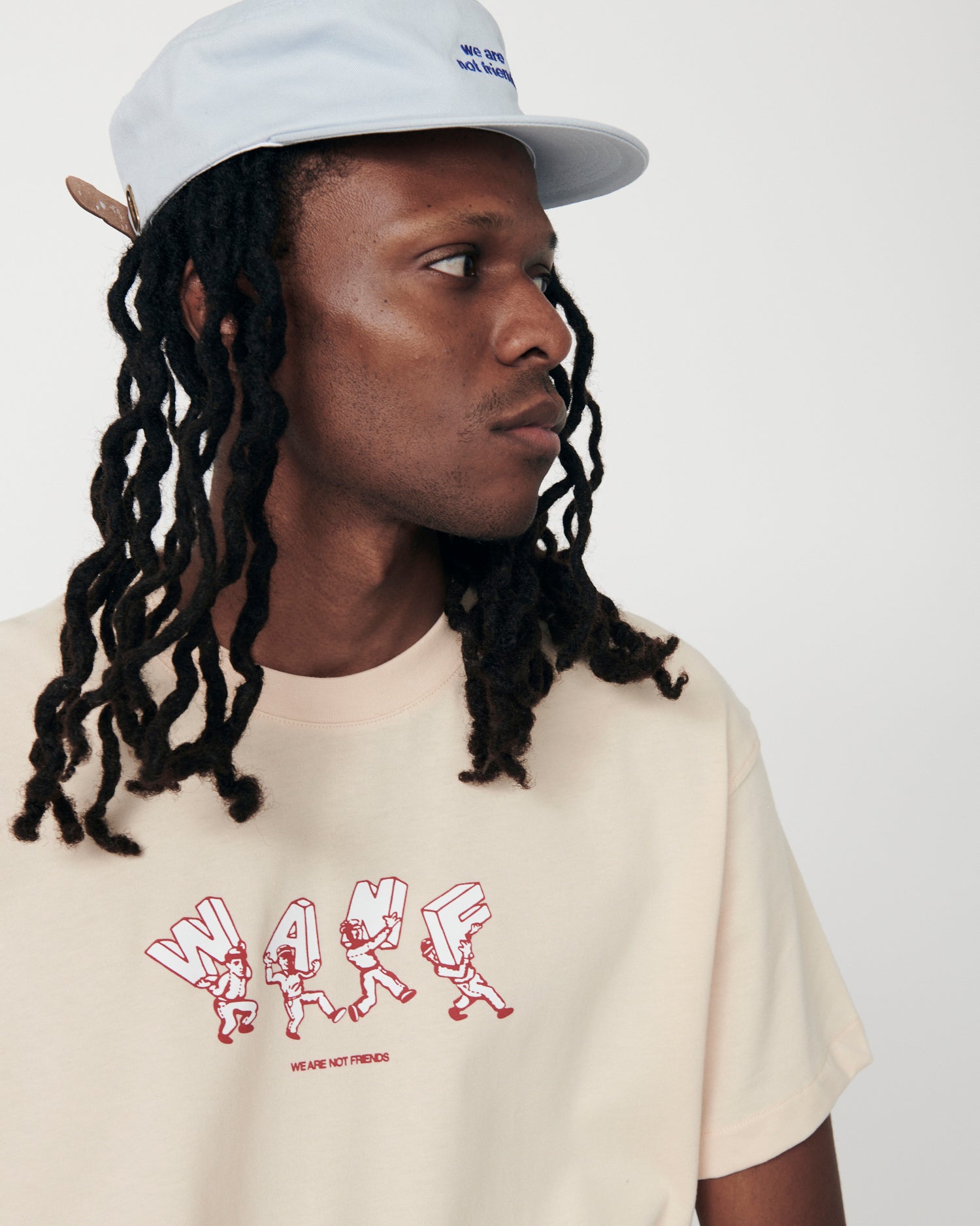 WE ARE NOT FRIENDS - LETTERING WANF T-SHIRT