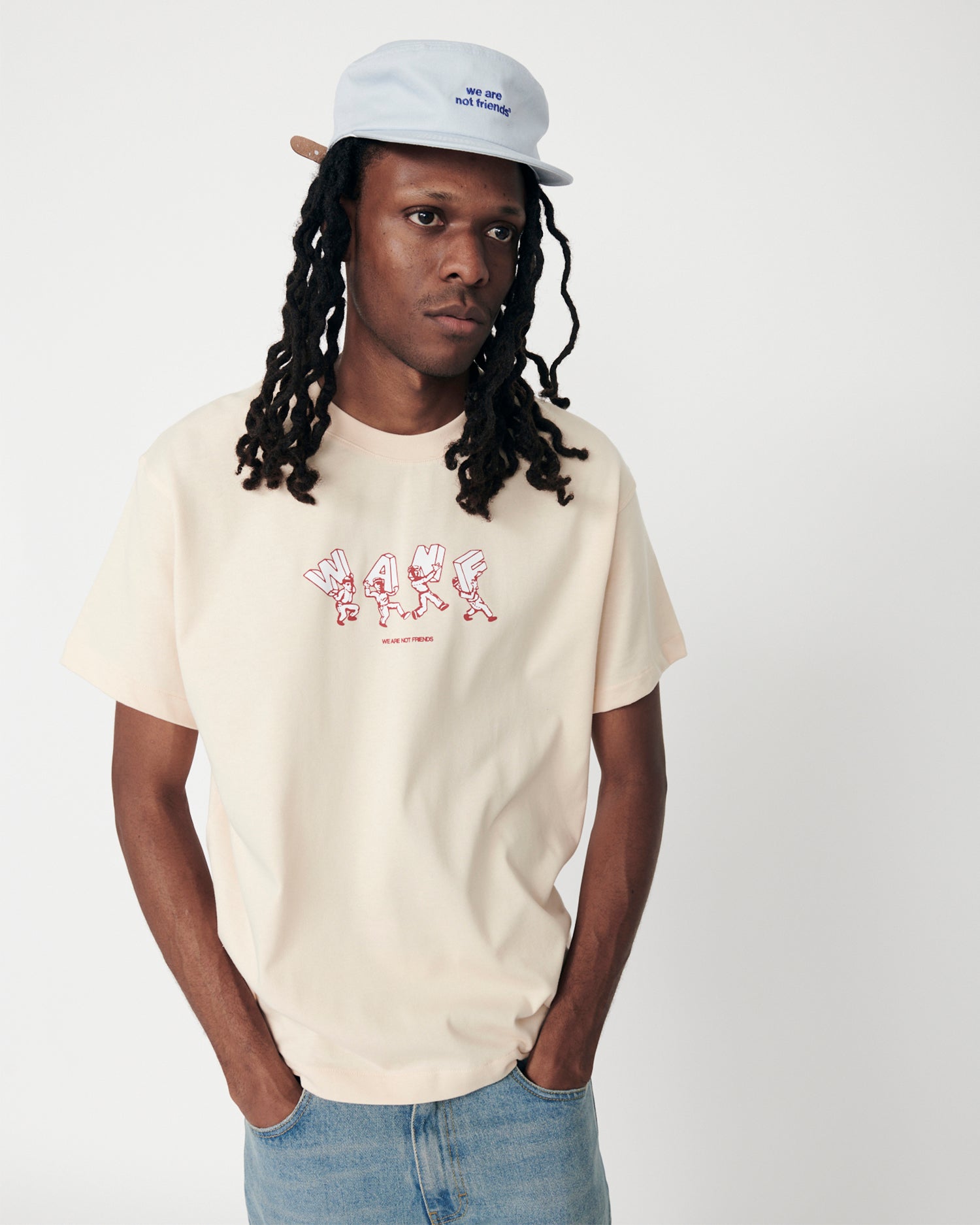 WE ARE NOT FRIENDS - LETTERING WANF T-SHIRT