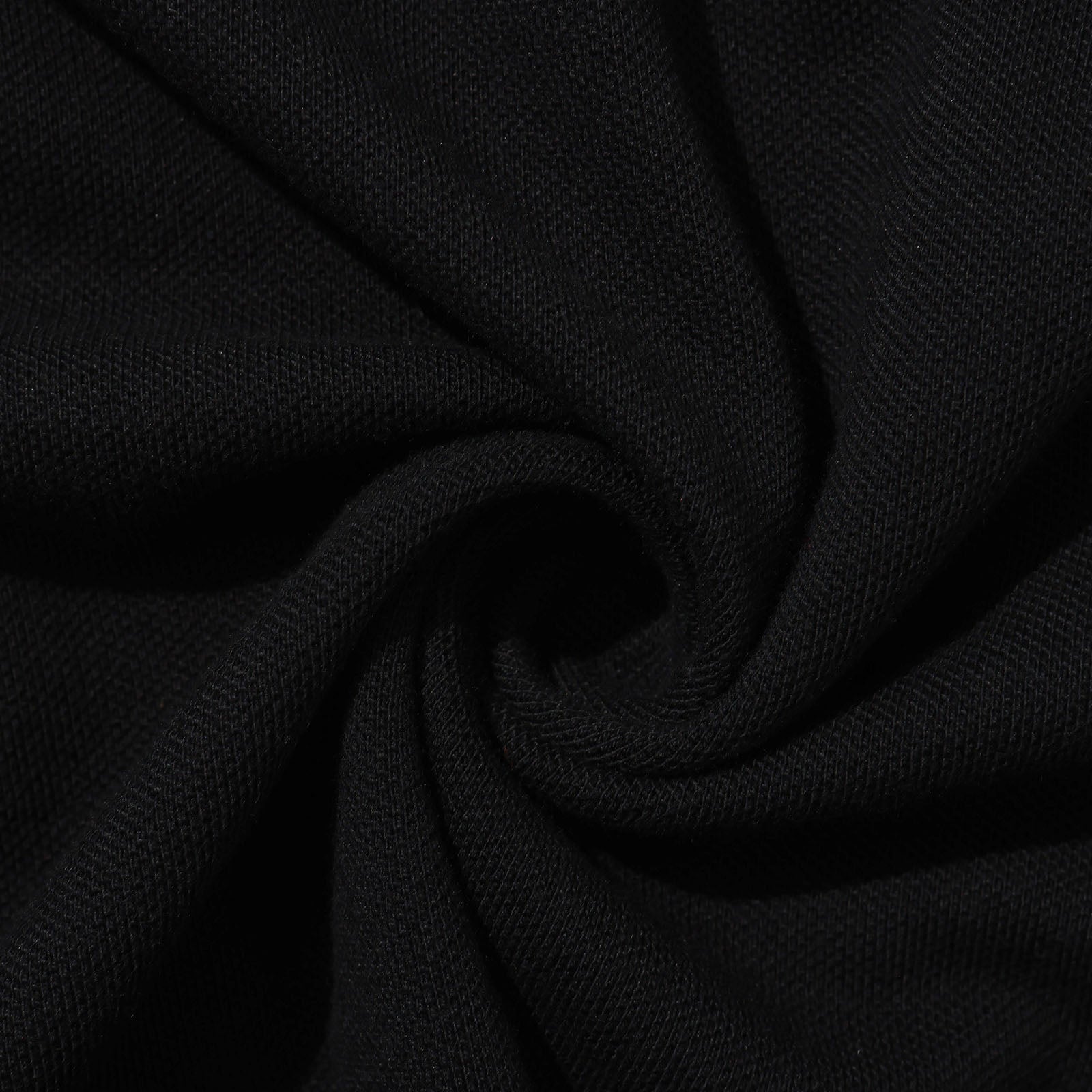 HÉLAS - CLASSIC PIQUE LS POLO - BLACK
