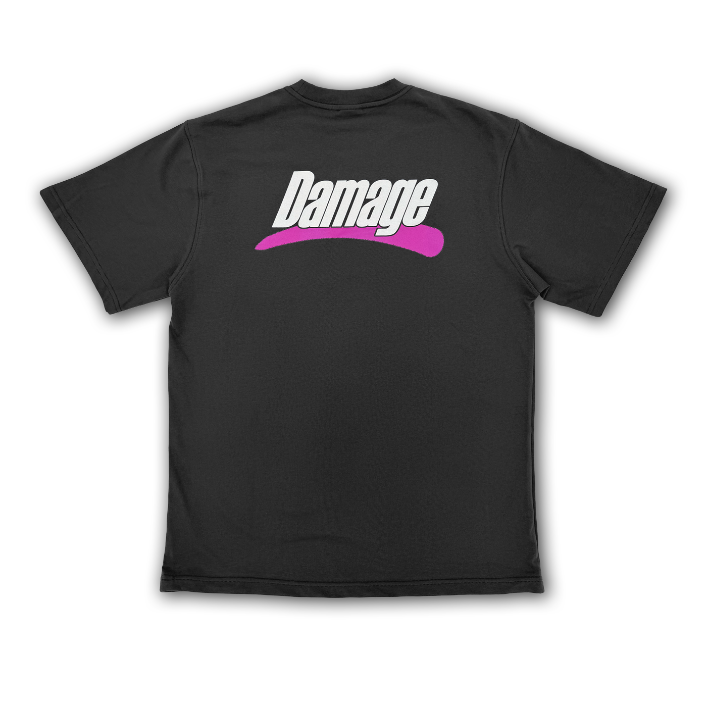 DAMAGE - POCKET TEE - BLACK