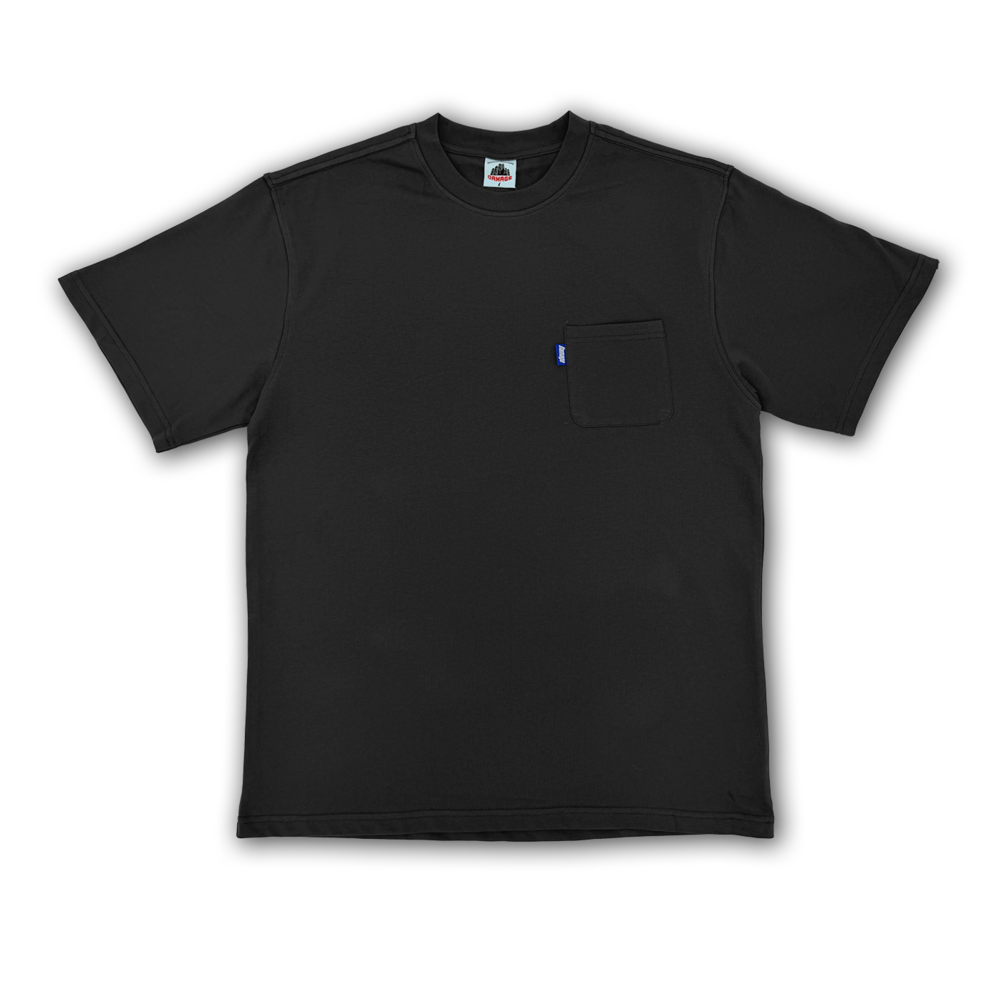 DAMAGE - POCKET TEE - BLACK