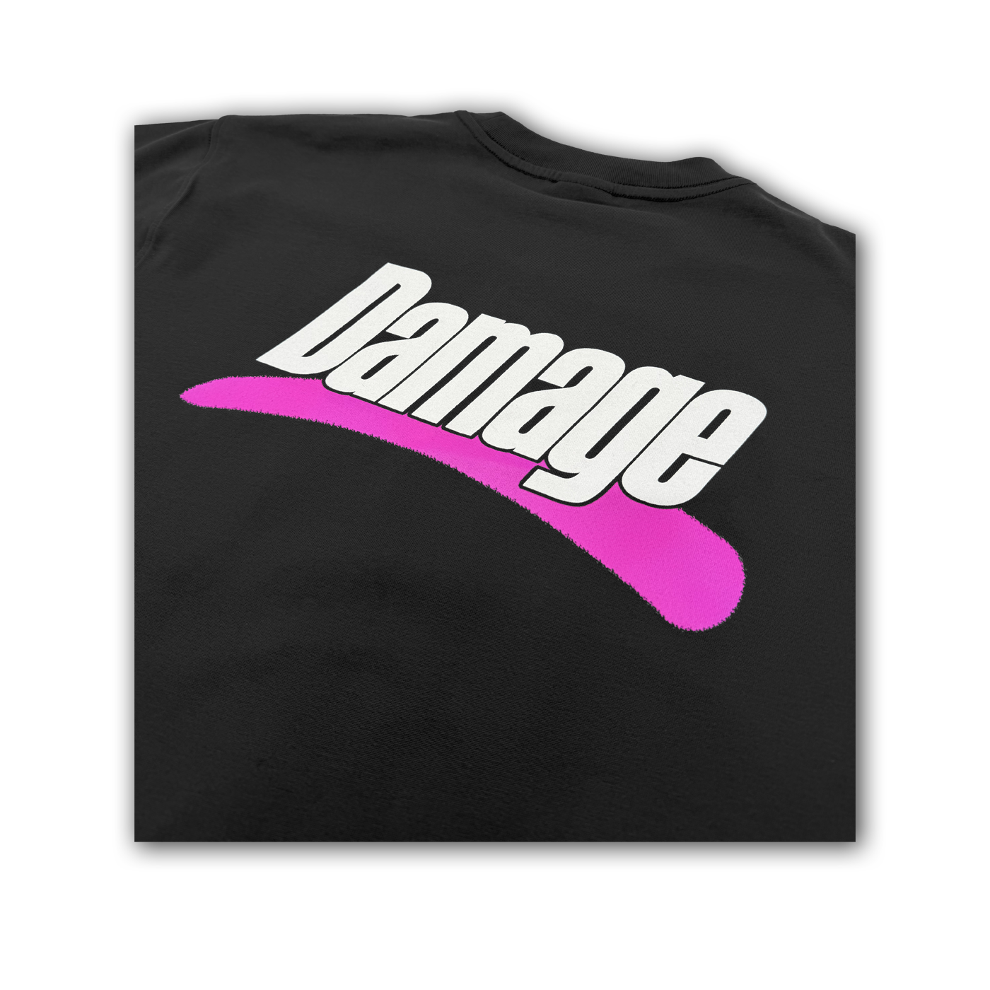 DAMAGE - POCKET TEE - BLACK