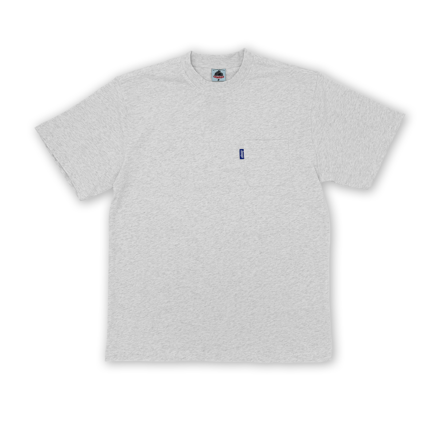 DAMAGE - POCKET TEE - SPORT GREY