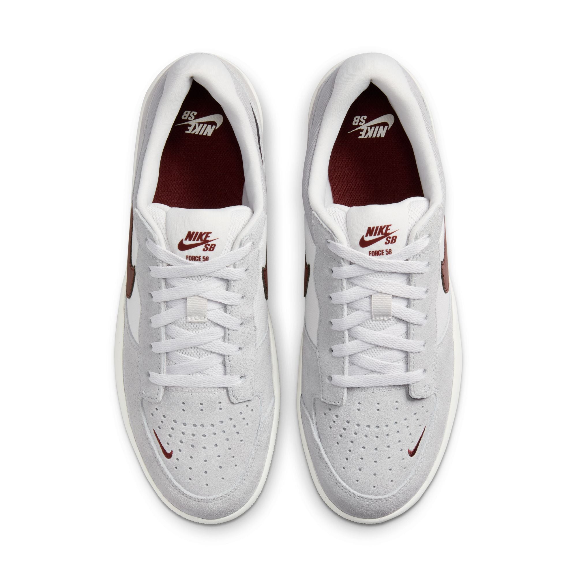 NIKE - FORCE 58 001 - BLANCO / ROJO