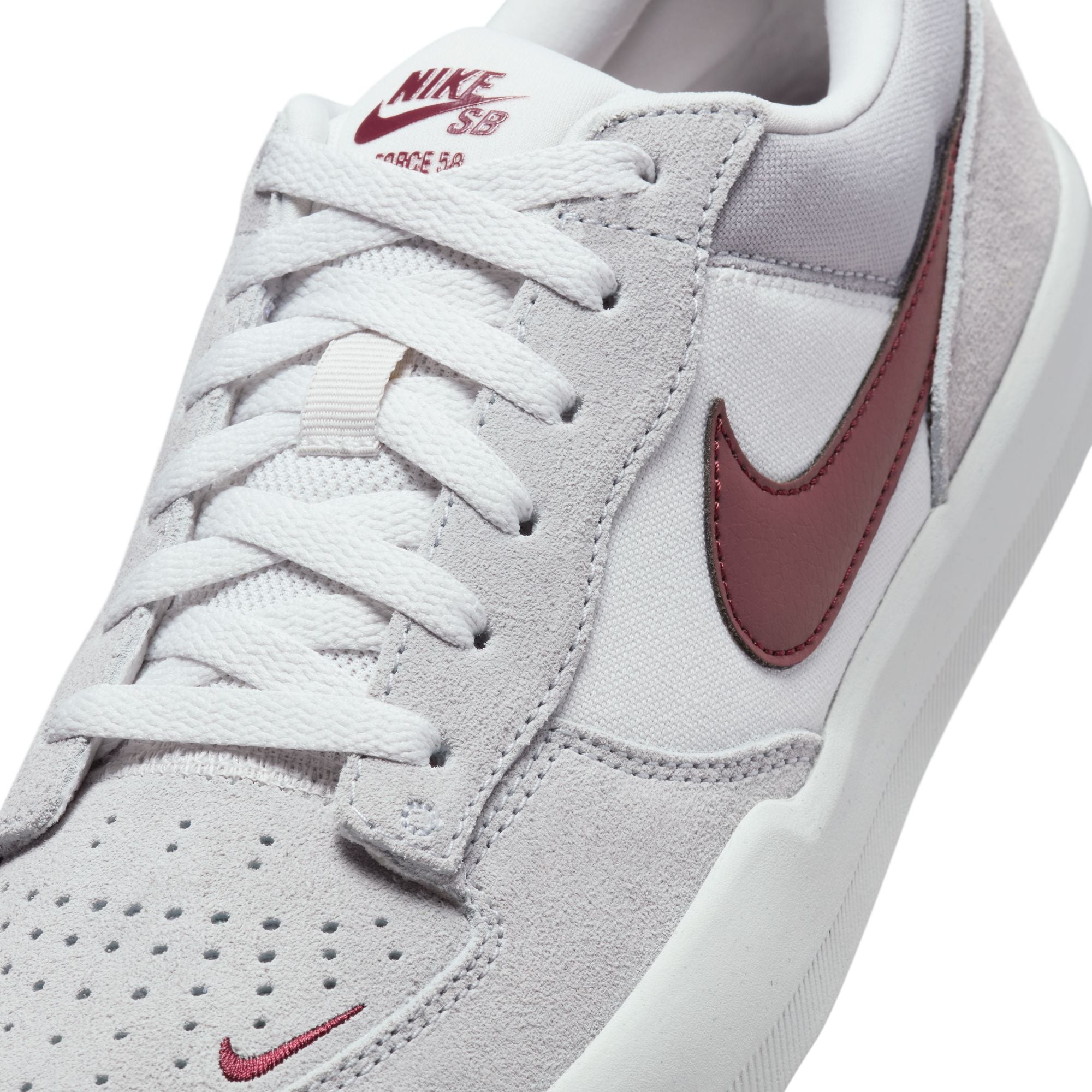 NIKE - FORCE 58 001 - BLANCO / ROJO