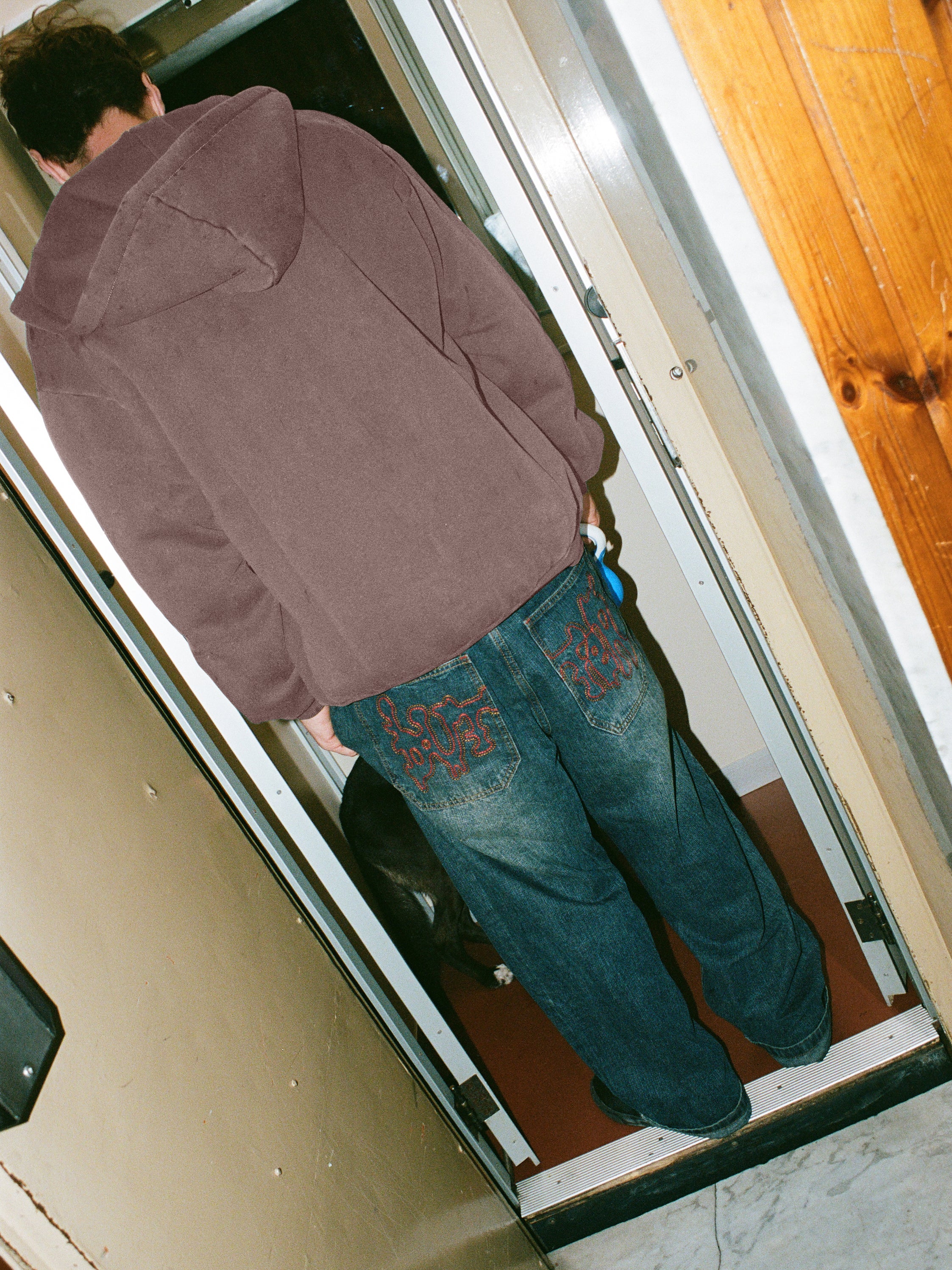 BUTTER - BLOTCH DENIM JEANS - NAVY