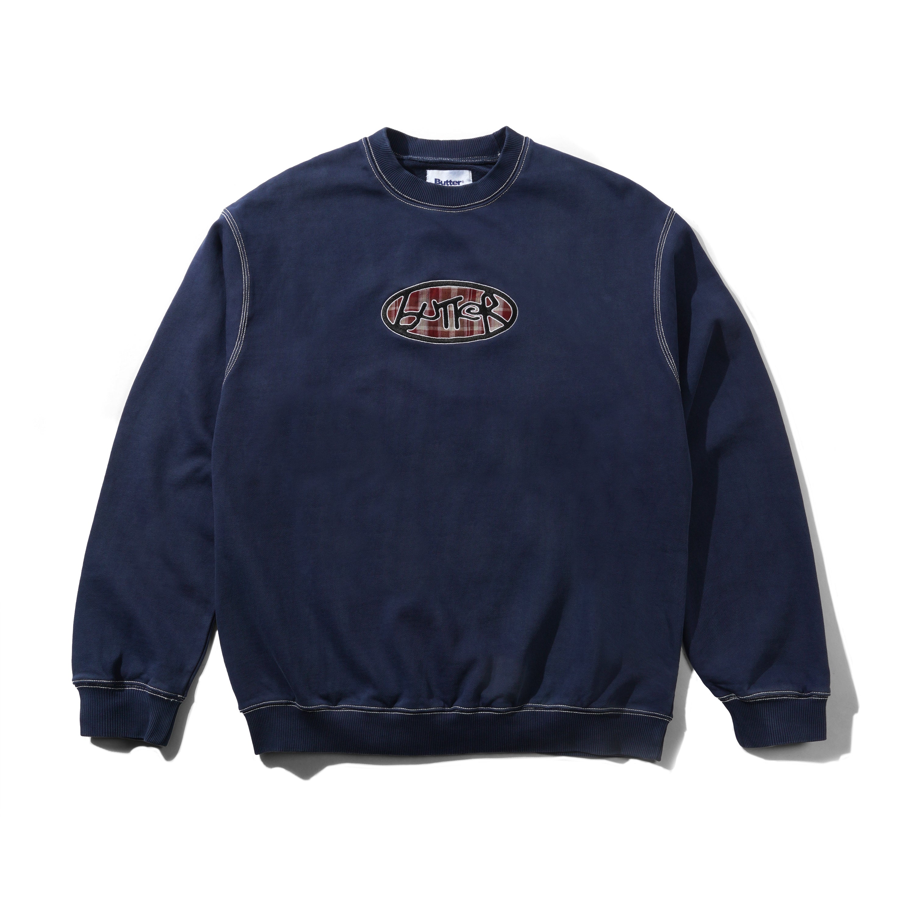 BUTTER - Crust Crewneck - Washed Navy