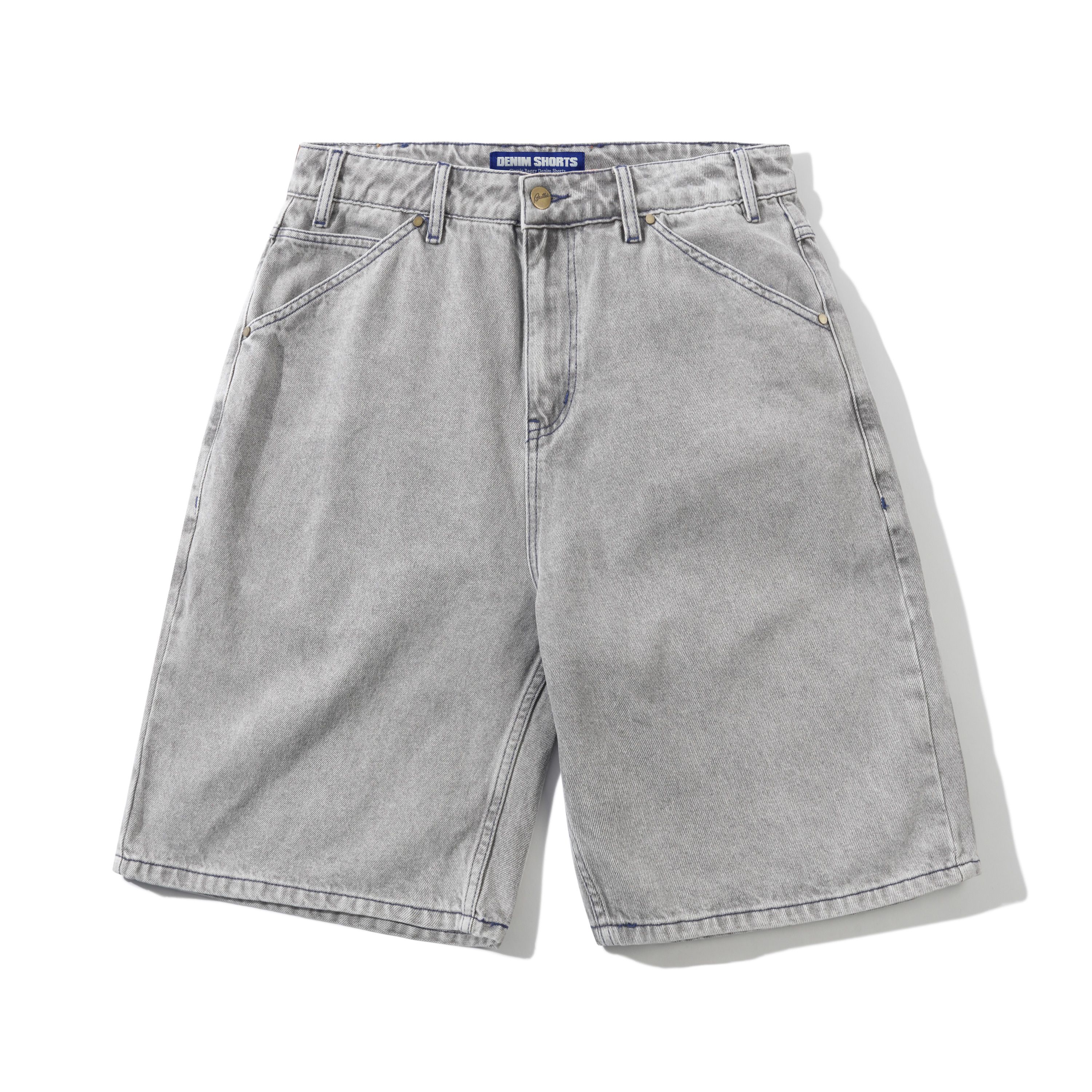 BUTTER - Encounter Denim Shorts - Washed Soft Grey