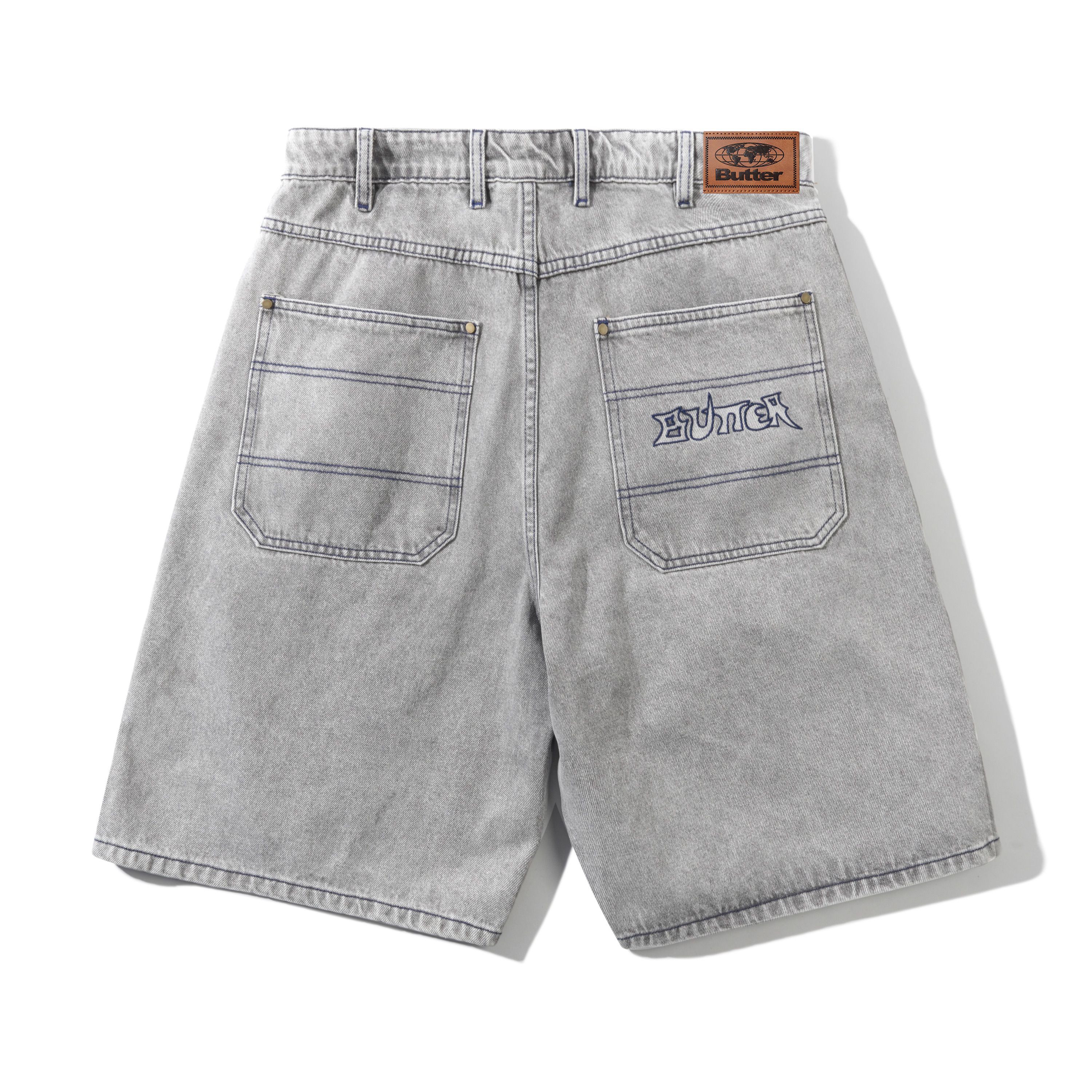 BUTTER - Encounter Denim Shorts - Washed Soft Grey