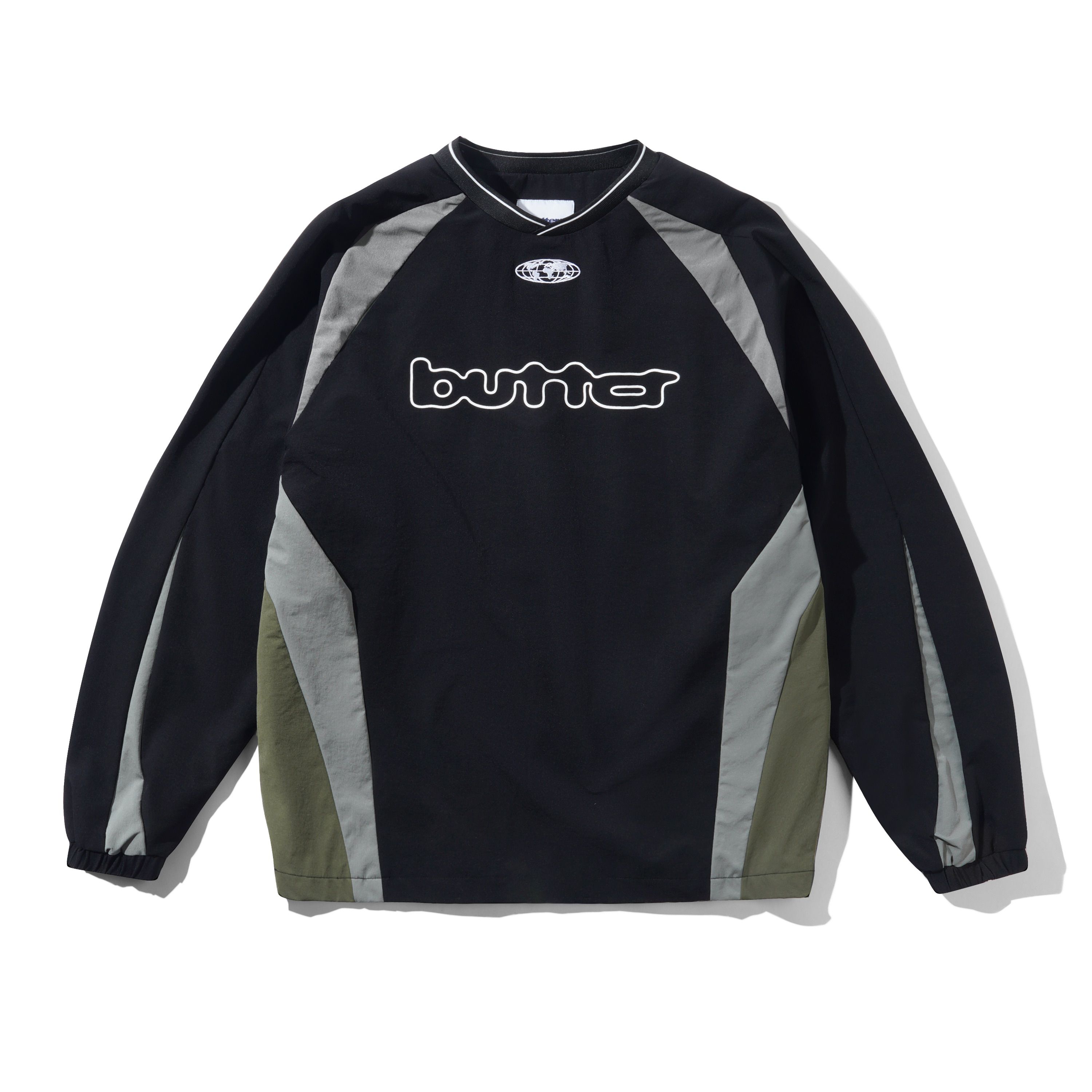 BUTTER - Finta Warmup Pullover Jacket - BLACK