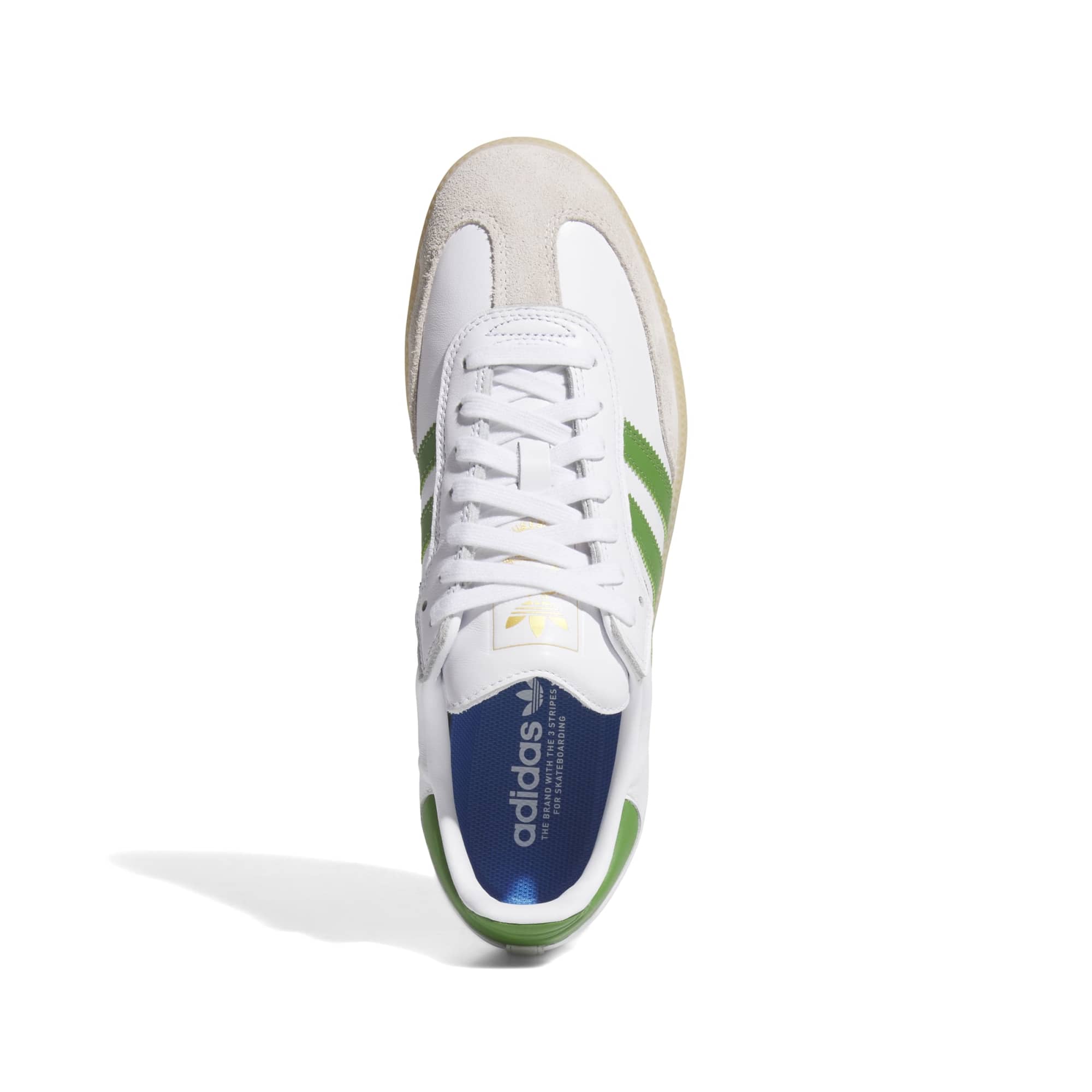 ADIDAS - SAMBA ADV -  Cloud White / Crew Green