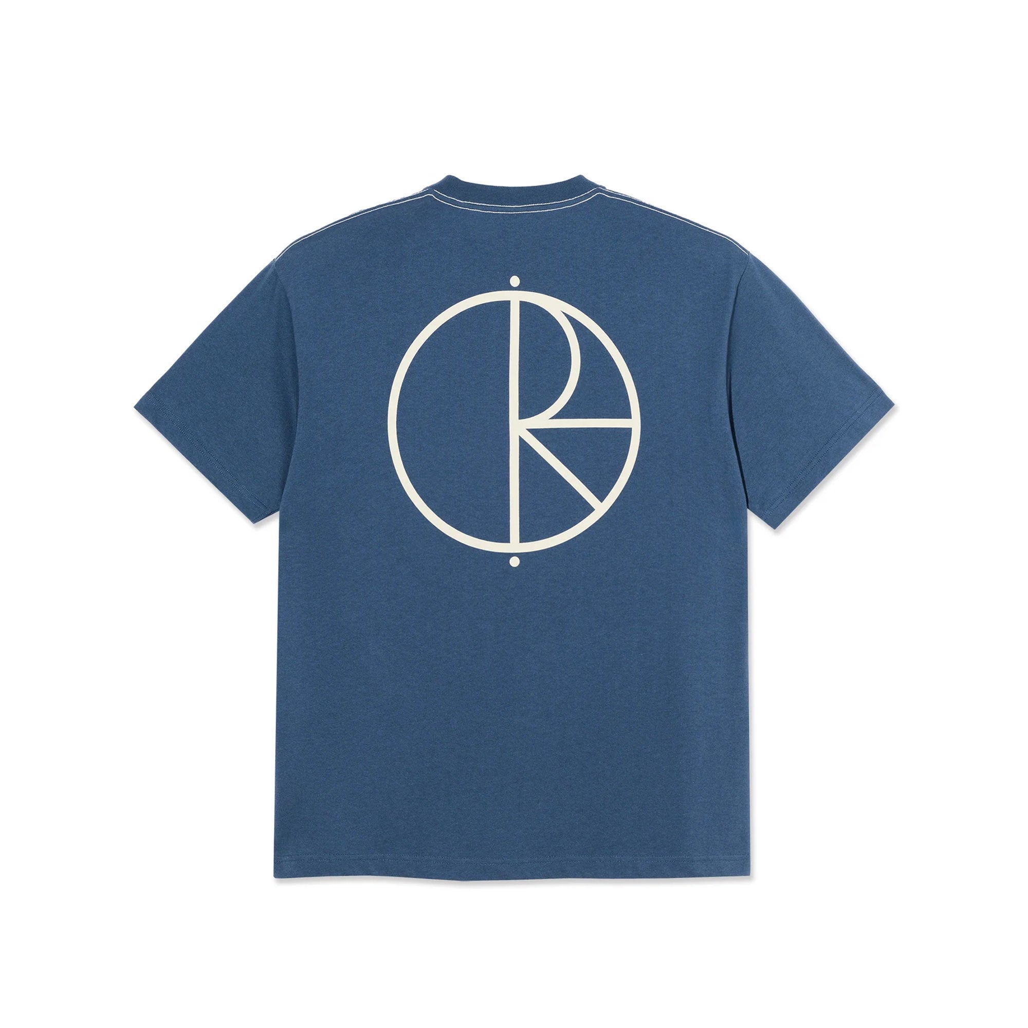 POLAR - CONTRAST TEE I STROKE LOGO - GREY BLUE