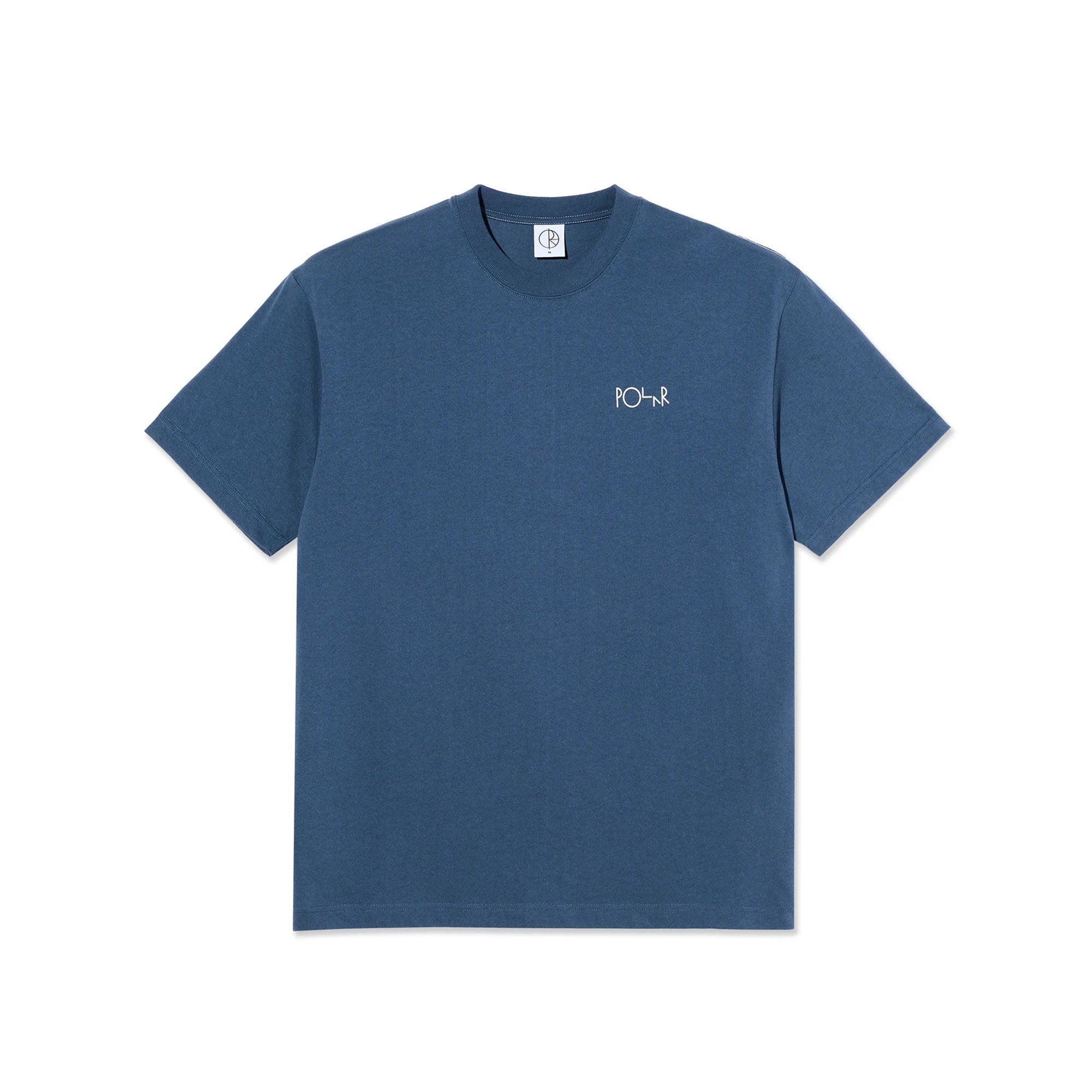 POLAR - CONTRAST TEE I STROKE LOGO - GREY BLUE