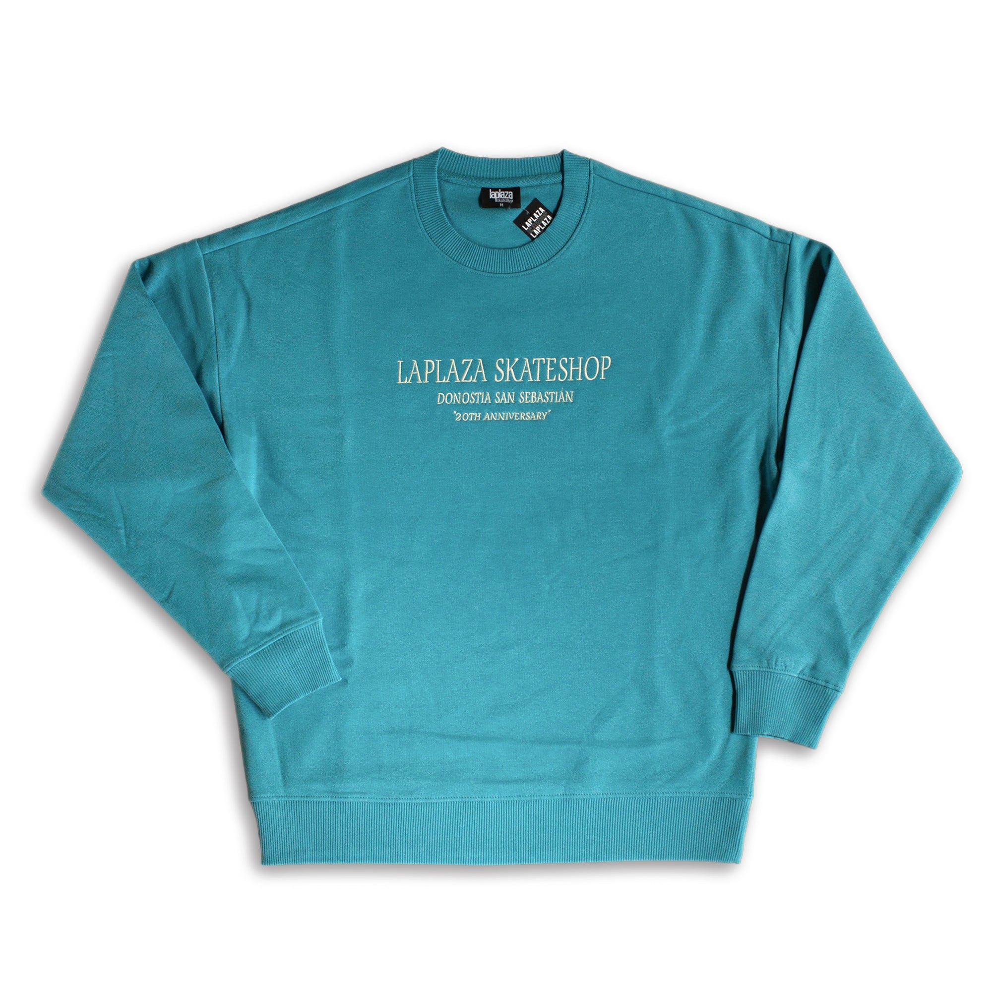 LAPLAZA - CREWNECK 2O YEARS - AQUA