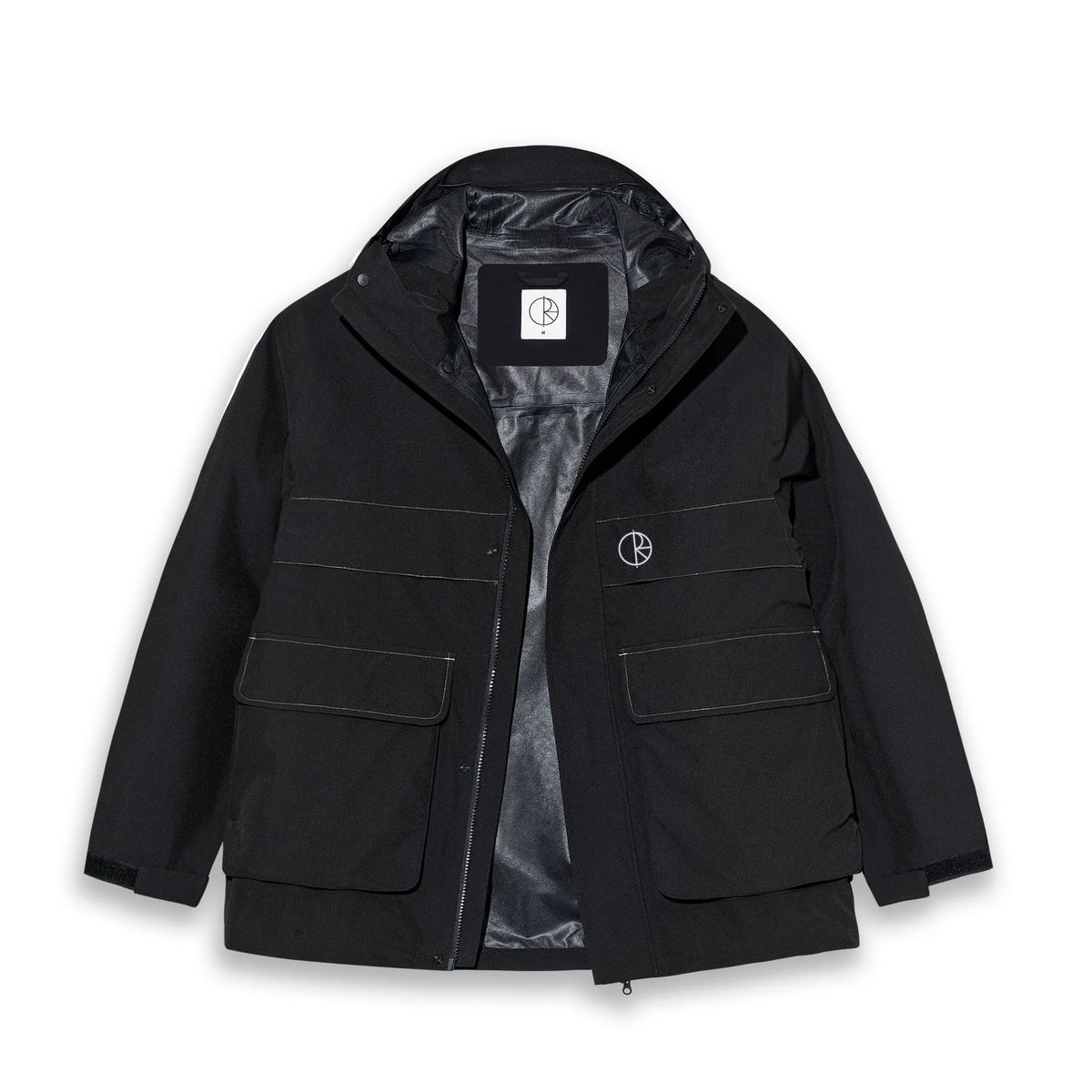 POLAR - Cargo Shell Jacket - Black/Silver