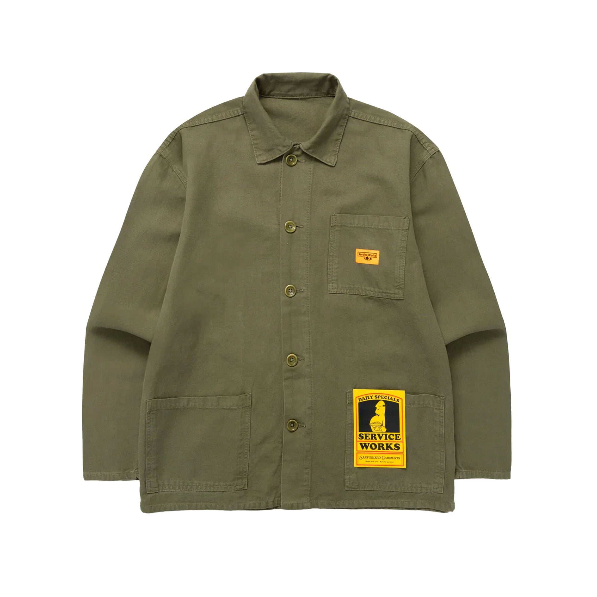 SERVICE WORKS - Classic Chore Shirt - Olive