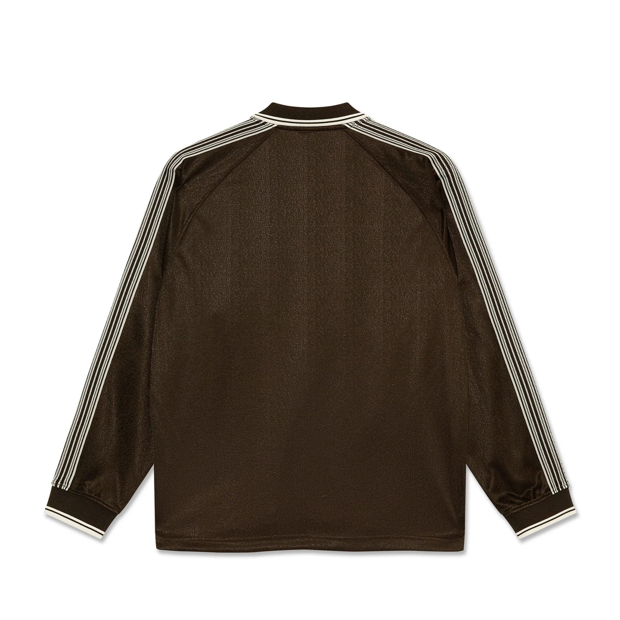 POLAR - DAVIE LS SHIRT - CHOCOLATE/IVORY