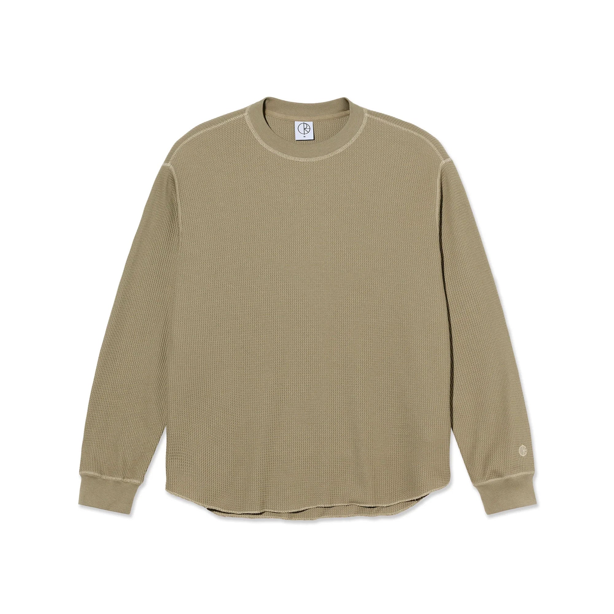 POLAR - DYLAN LS TEE - KHAKI GREEN/TAUPE